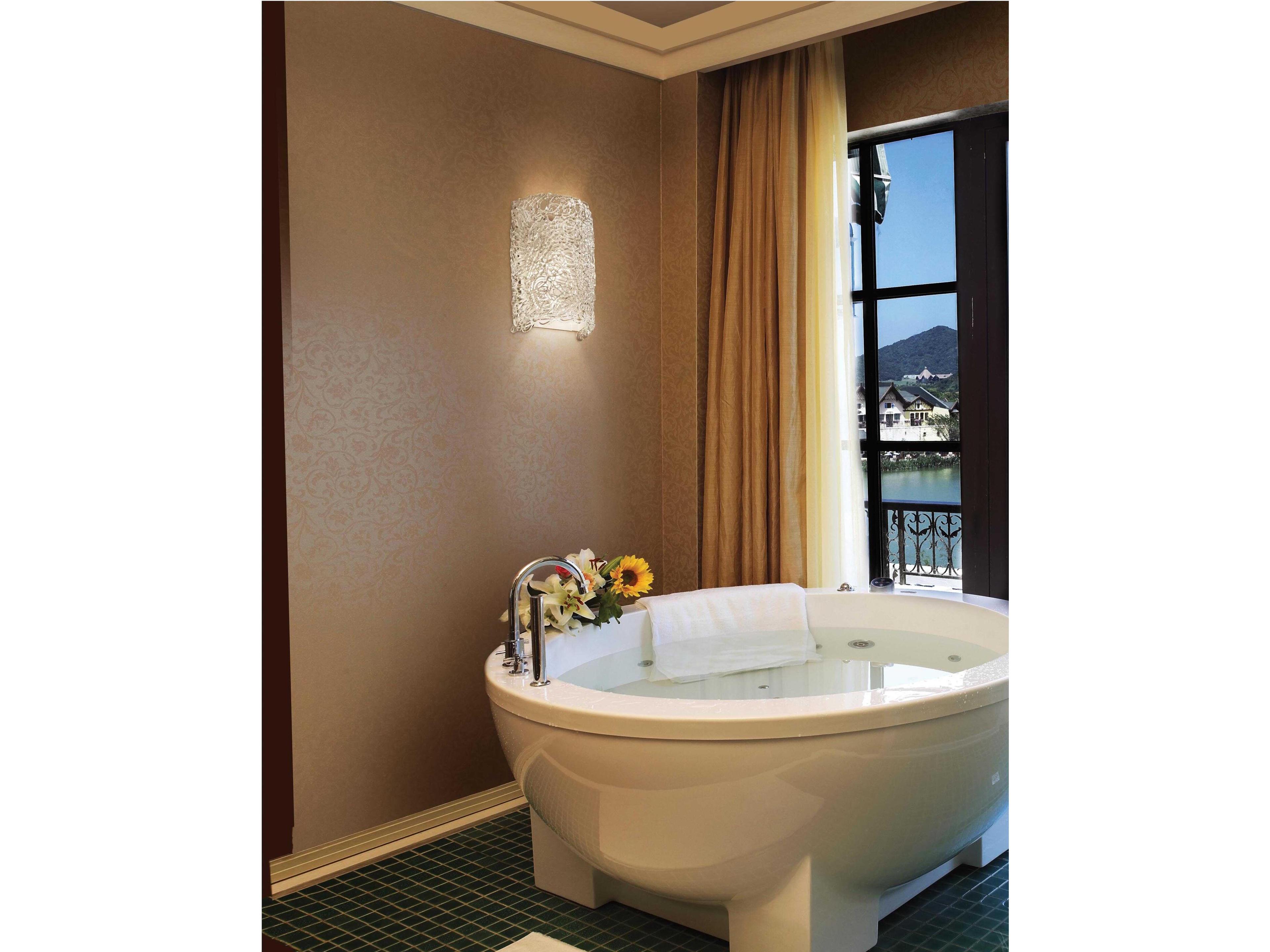 Justice Design Group Veneto Luce 2-Light Chrome Glass Wall Sconce