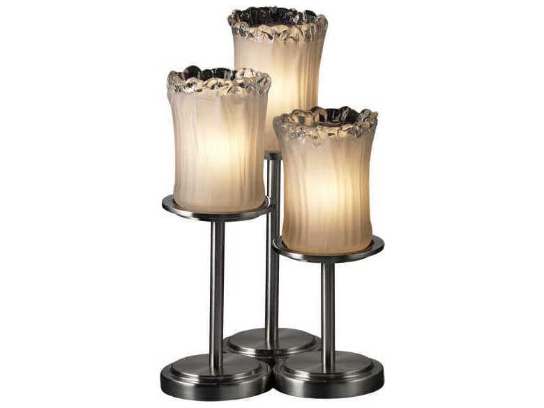 Justice Design Group Veneto Luce Dakota Bronze Glass Table Lamp