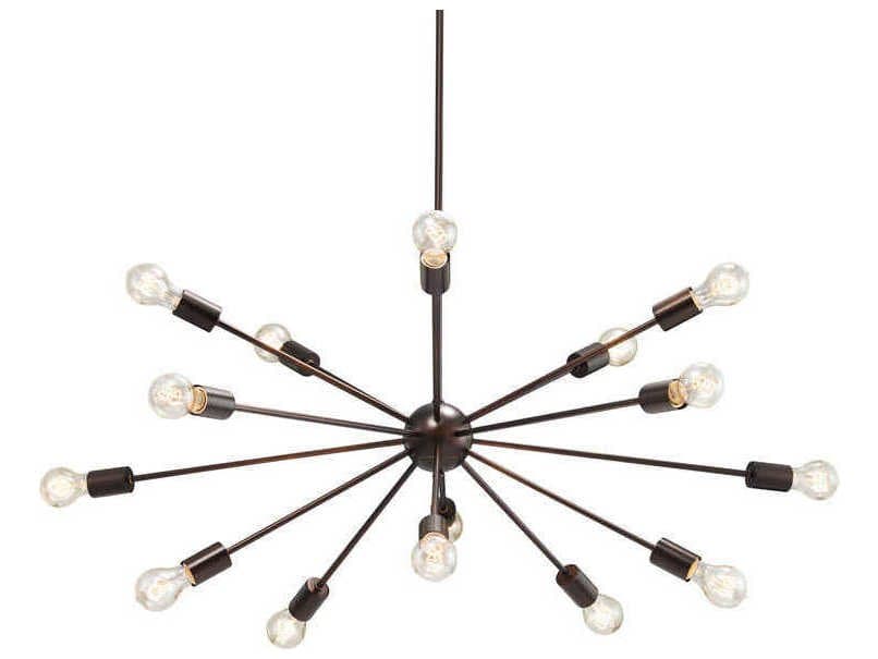 Justice Design Group 15-Light Bronze Sputnik Pendant