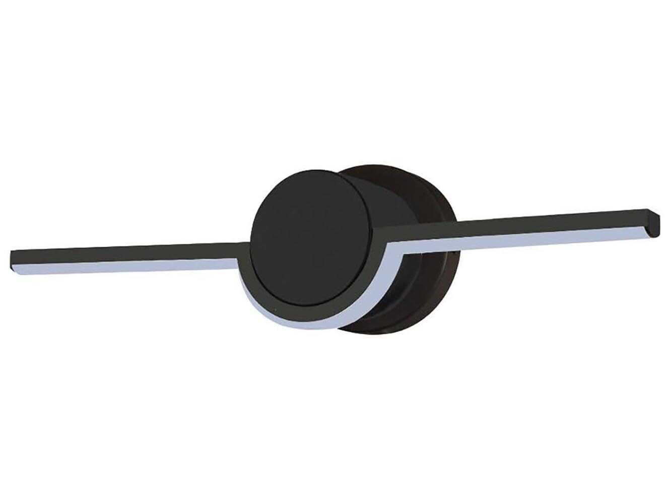 Justice Design Group Matte Black LED Vanity Light