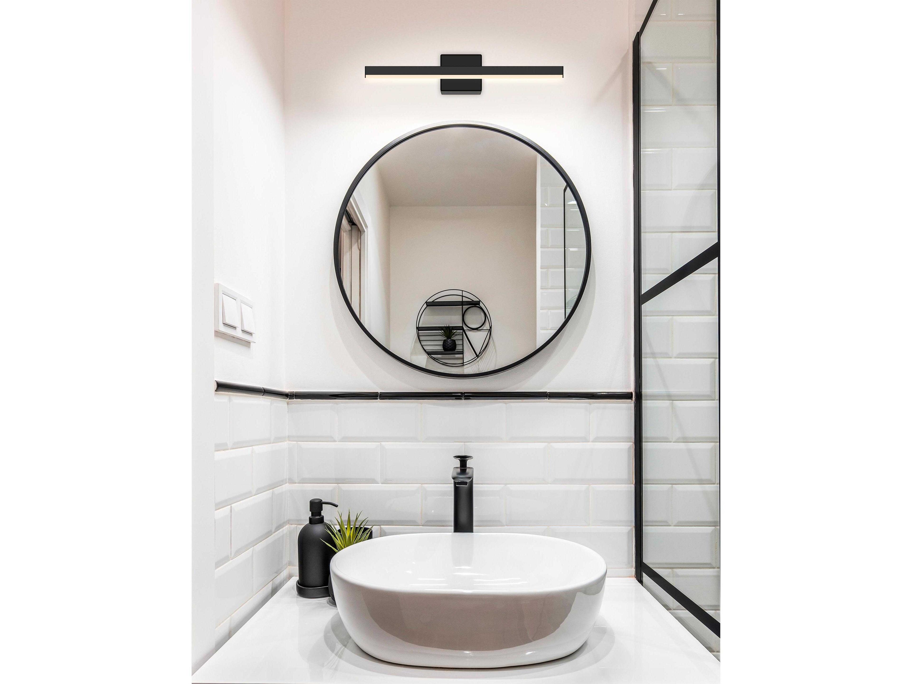 Justice Design Group Matte Black LED Vanity Light