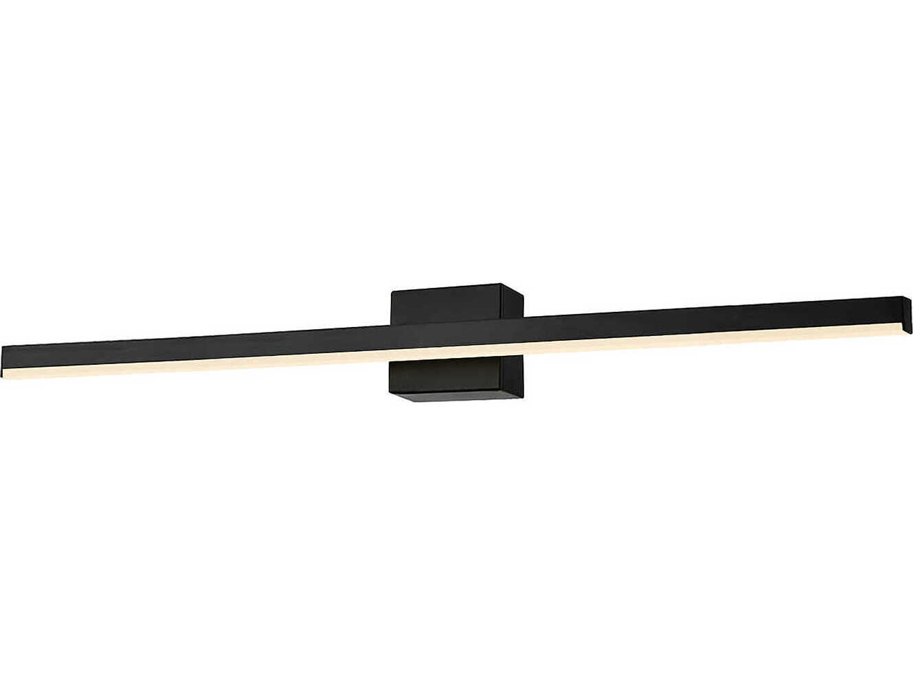 Justice Design Group Matte Black LED Vanity Light