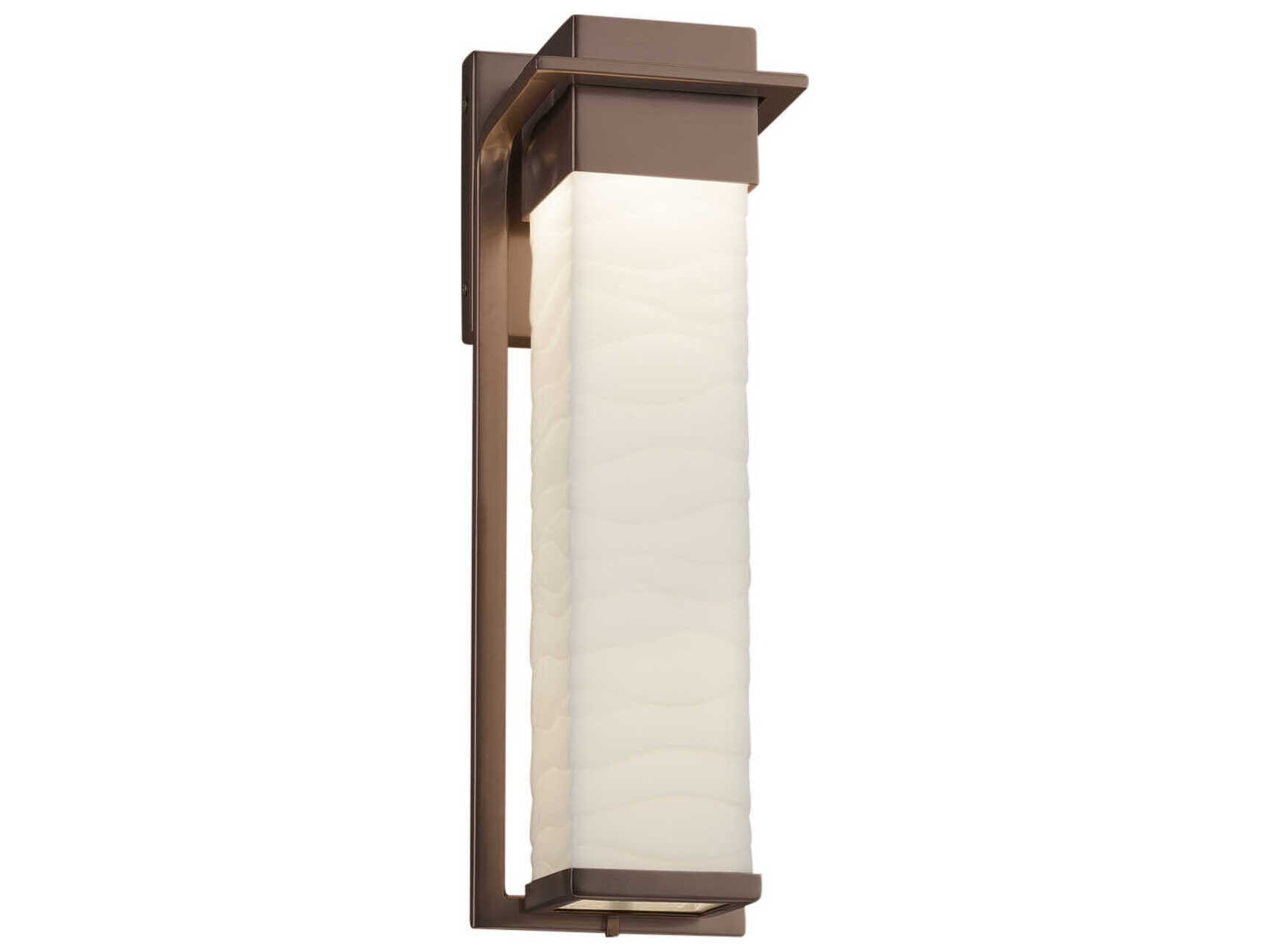 Justice Design Group Porcelina Pacific LED Outdoor Wall Light