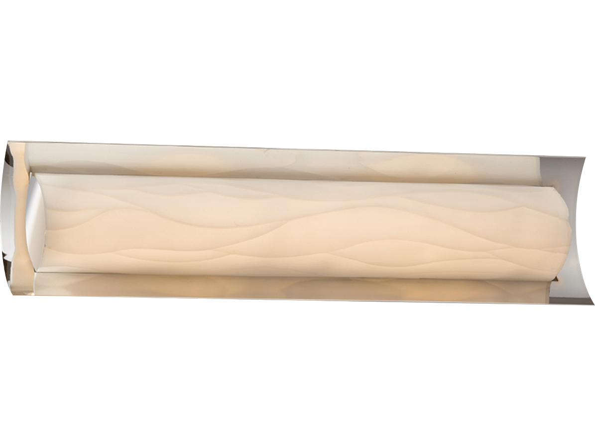 Justice Design Group Porcelina Chrome LED Vanity Light
