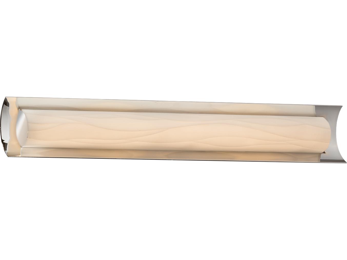 Justice Design Group Porcelina Chrome LED Vanity Light