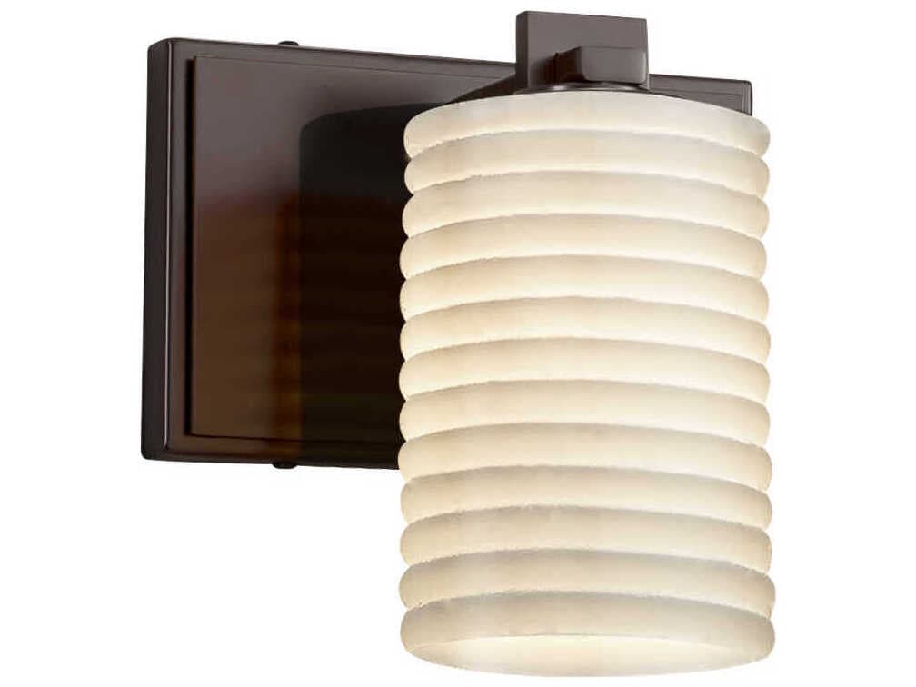Justice Design Group Limoges 1-Light Bronze Wall Sconce