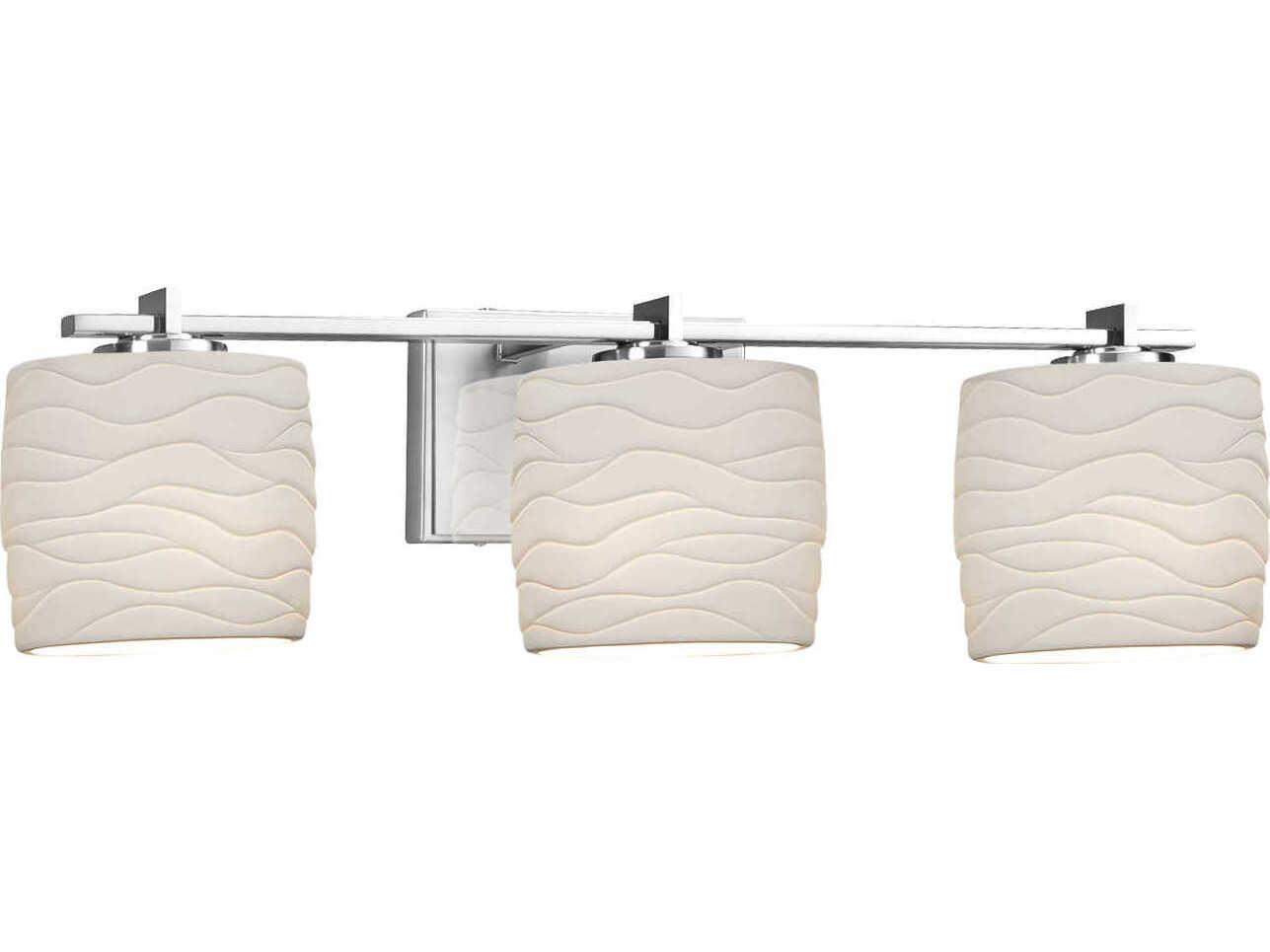 Justice Design Group Limoges 3-Light Bronze Vanity Light