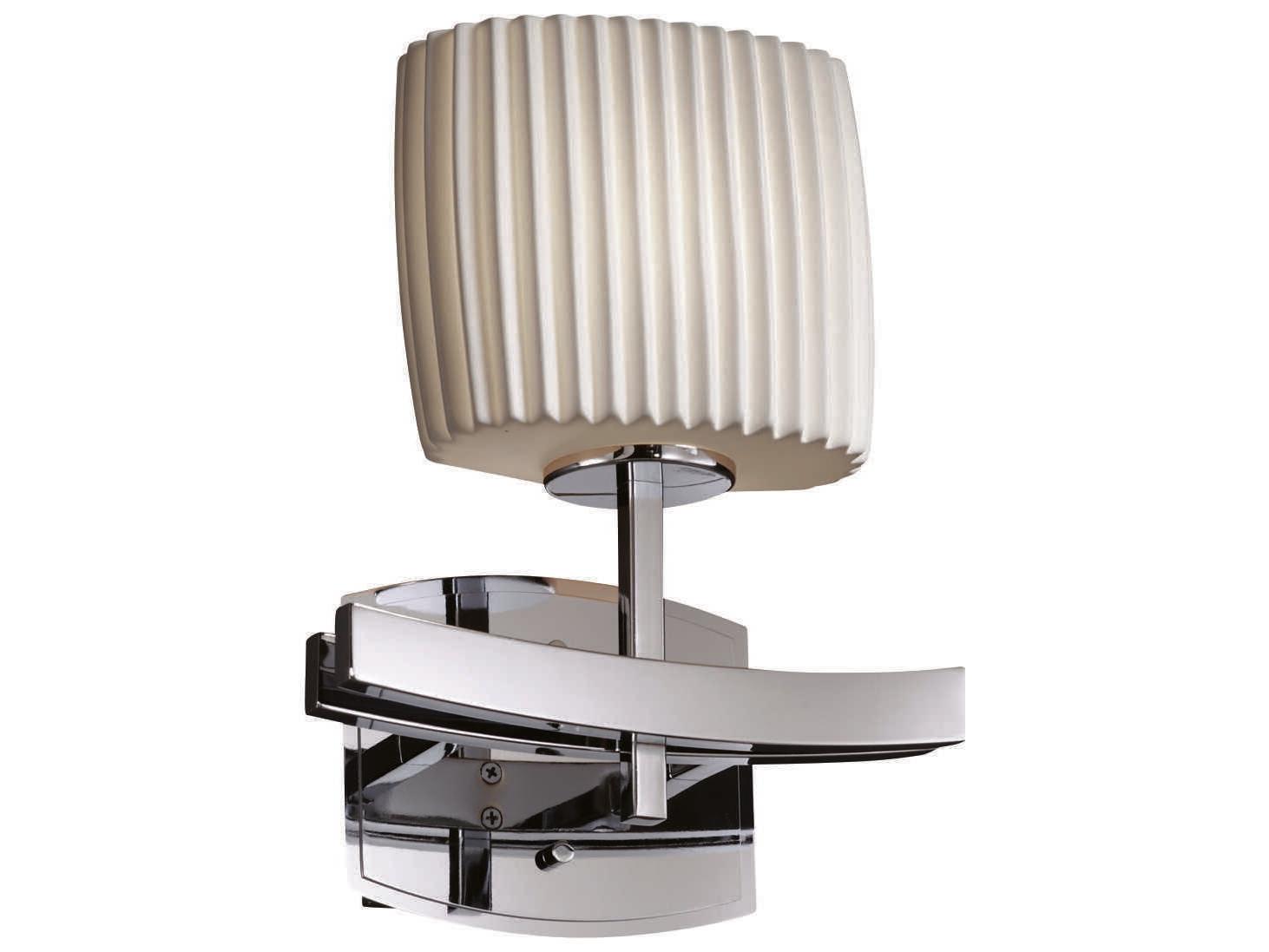Justice Design Group Limoges 1-Light Chrome Wall Sconce