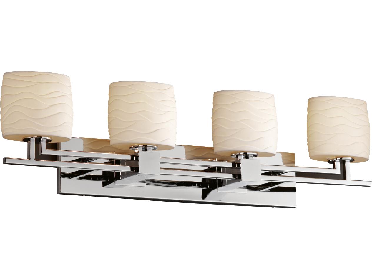 Justice Design Group Limoges 4-Light Chrome Vanity Light