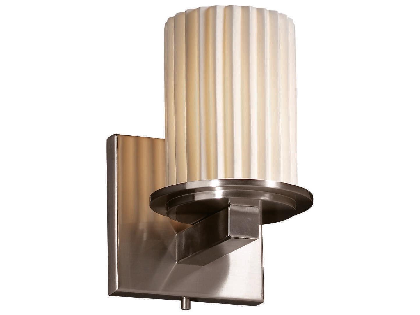 Justice Design Group Limoges 1-Light Black Wall Sconce