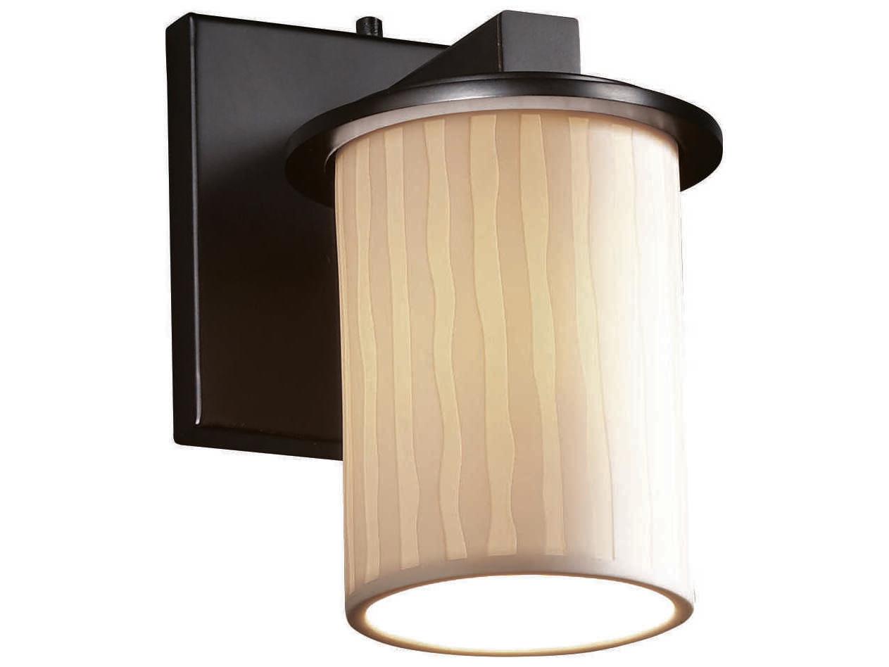 Justice Design Group Limoges 1-Light Black Wall Sconce