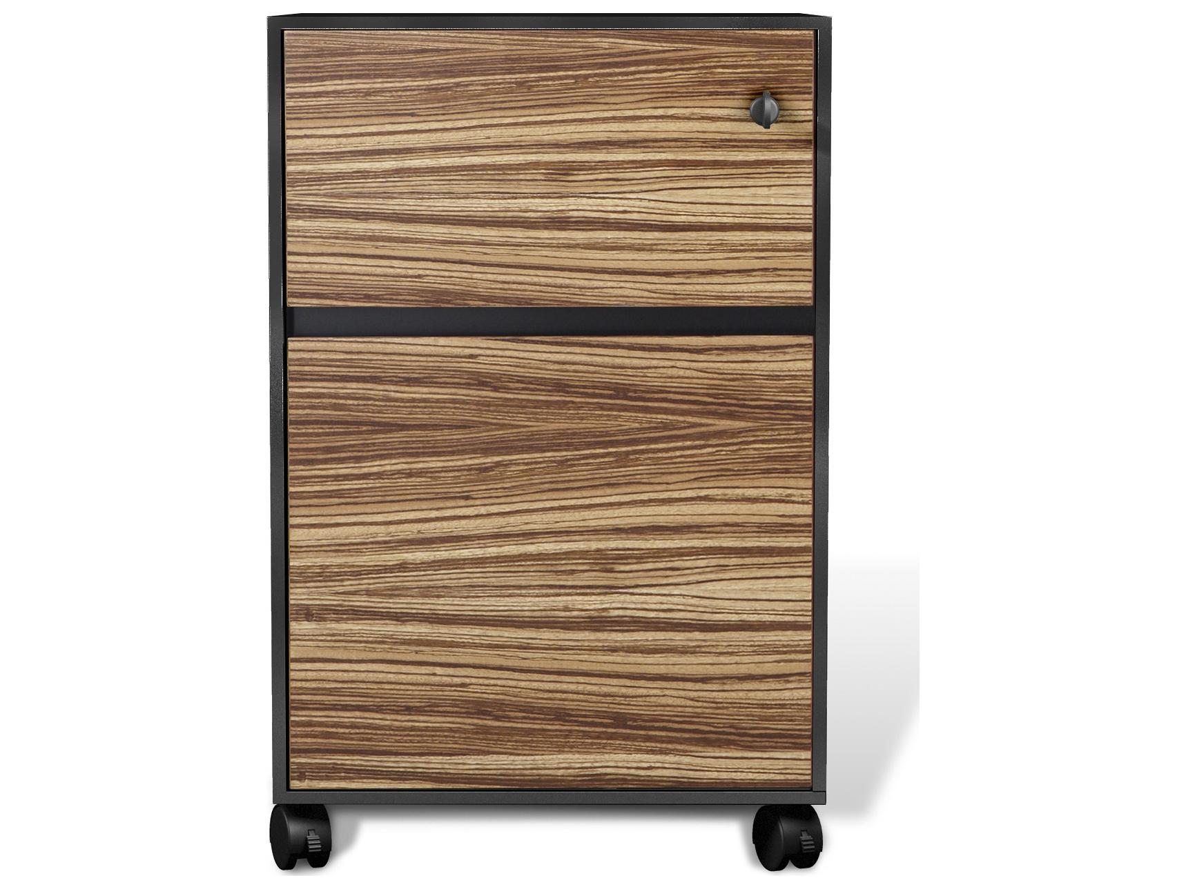 Unique Furniture Zebrano File Cabinet