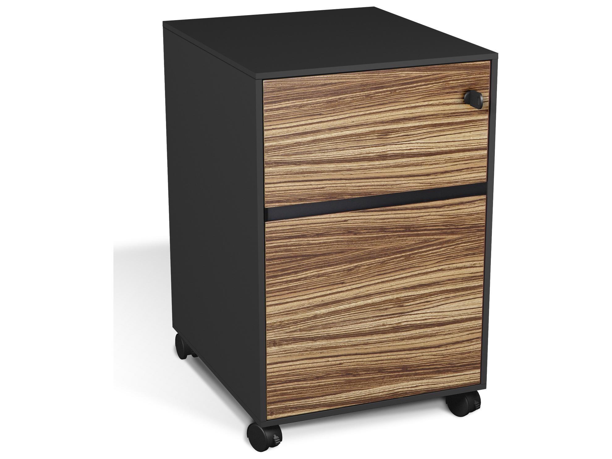 Unique Furniture Zebrano File Cabinet