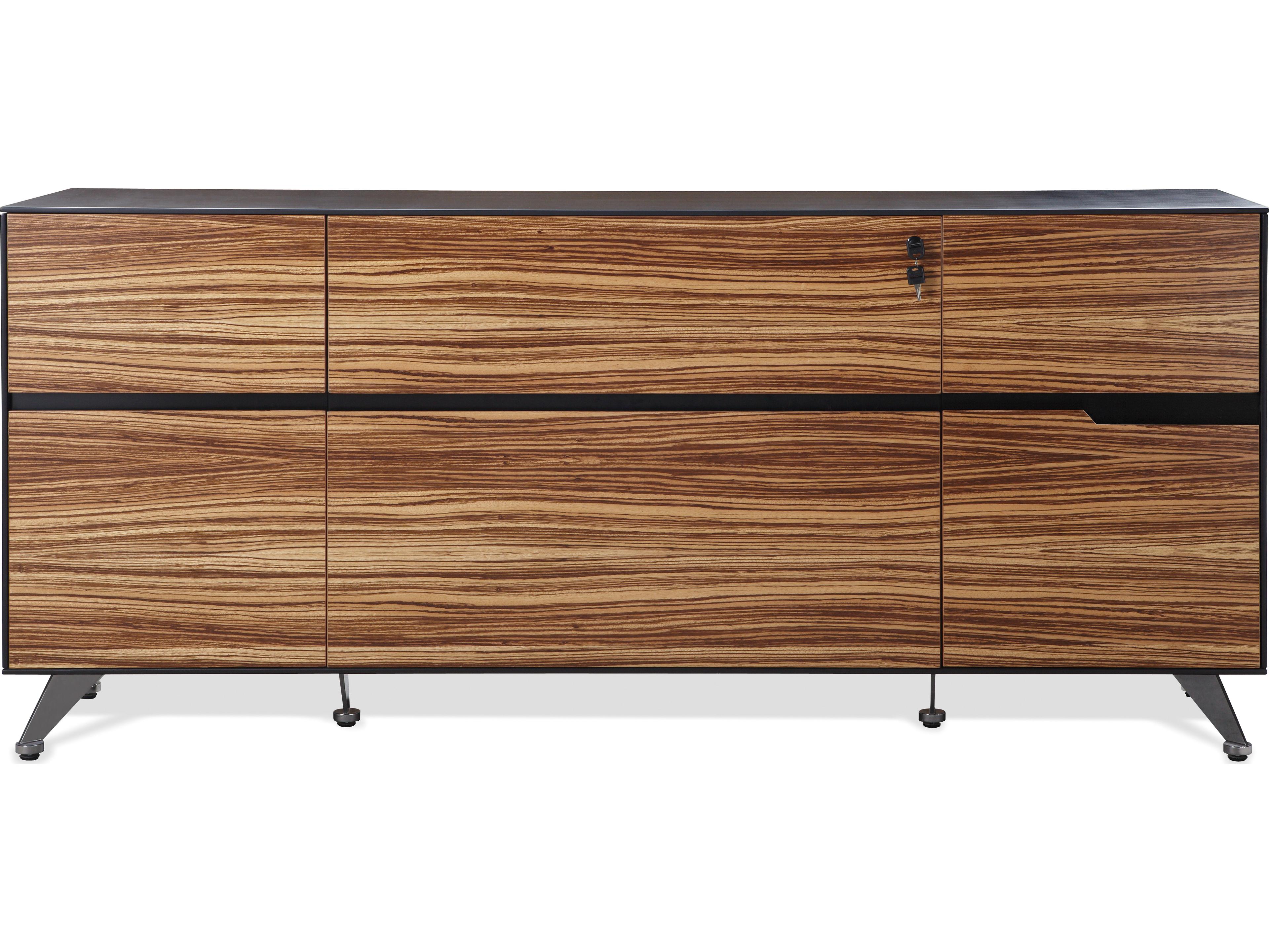 Unique Furniture Zebrano File Cabinet
