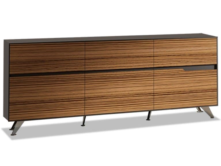 Unique Furniture Zebrano File Cabinet