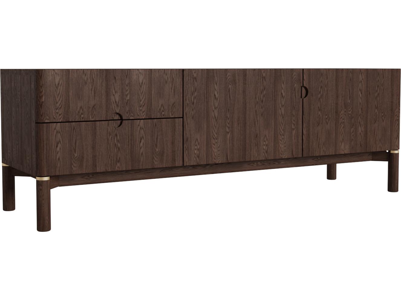 Unique Furniture Arun 63" Oak Wood Media Console