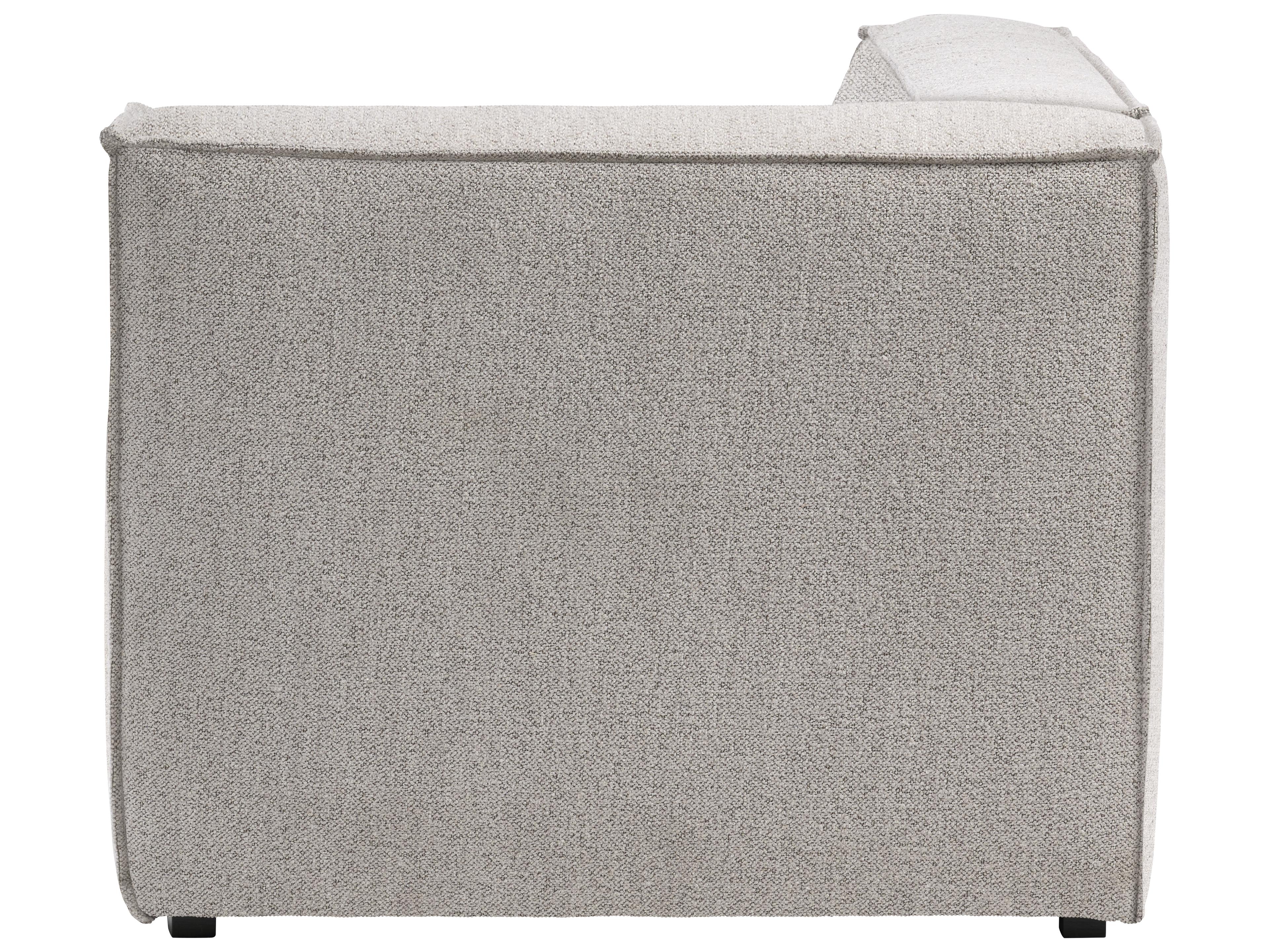 Unique Furniture Beacon Wide Gray Upholstered Sectional Sofa