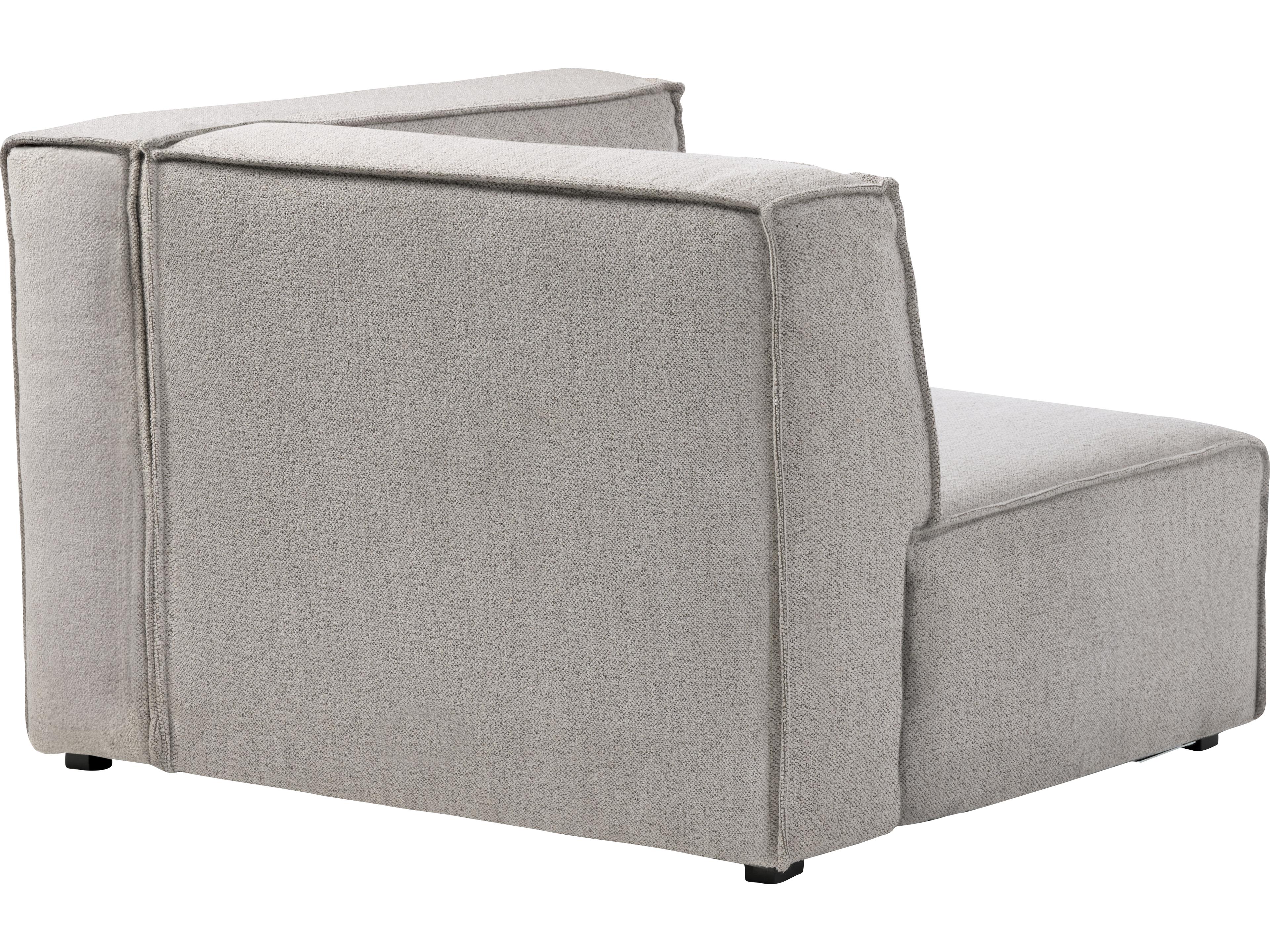 Unique Furniture Beacon Wide Gray Upholstered Sectional Sofa