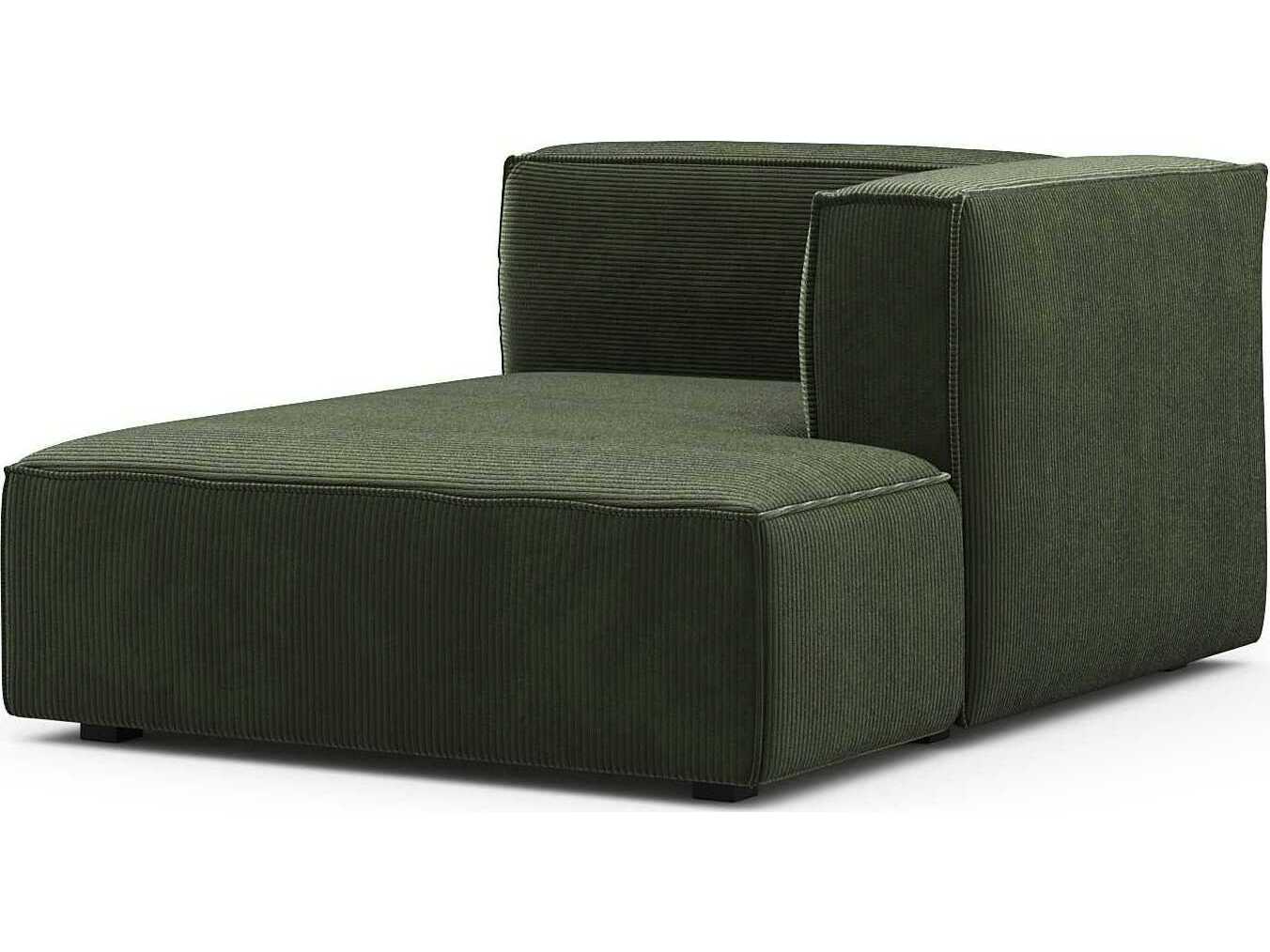 Unique Furniture Beacon Olive Green Upholstered Chaise
