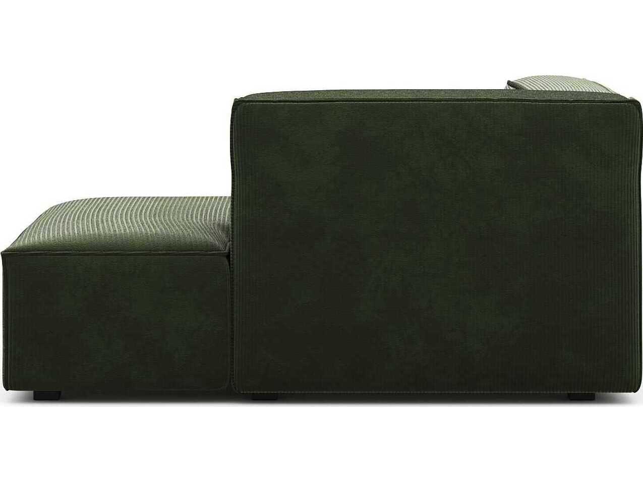 Unique Furniture Beacon Olive Green Upholstered Chaise