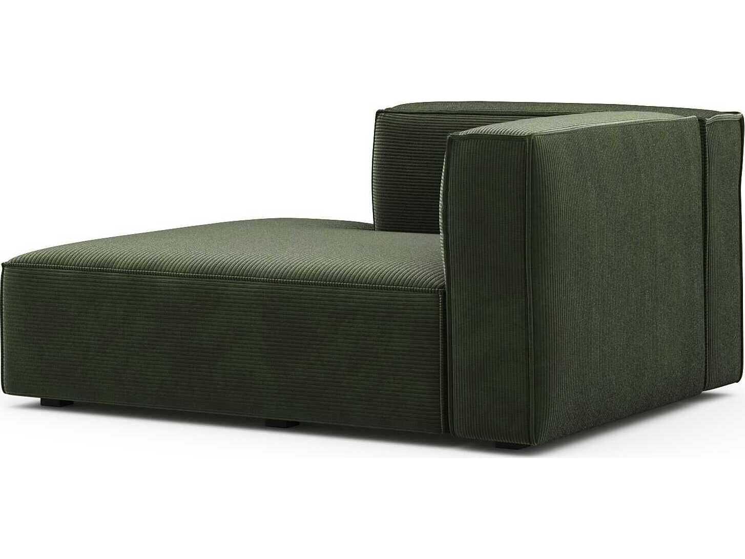 Unique Furniture Beacon Olive Green Upholstered Chaise