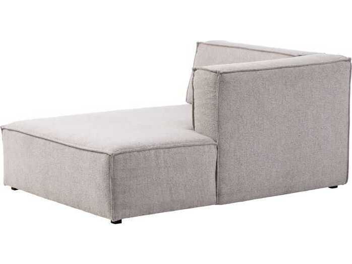 Unique Furniture Beacon Gray Upholstered Chaise