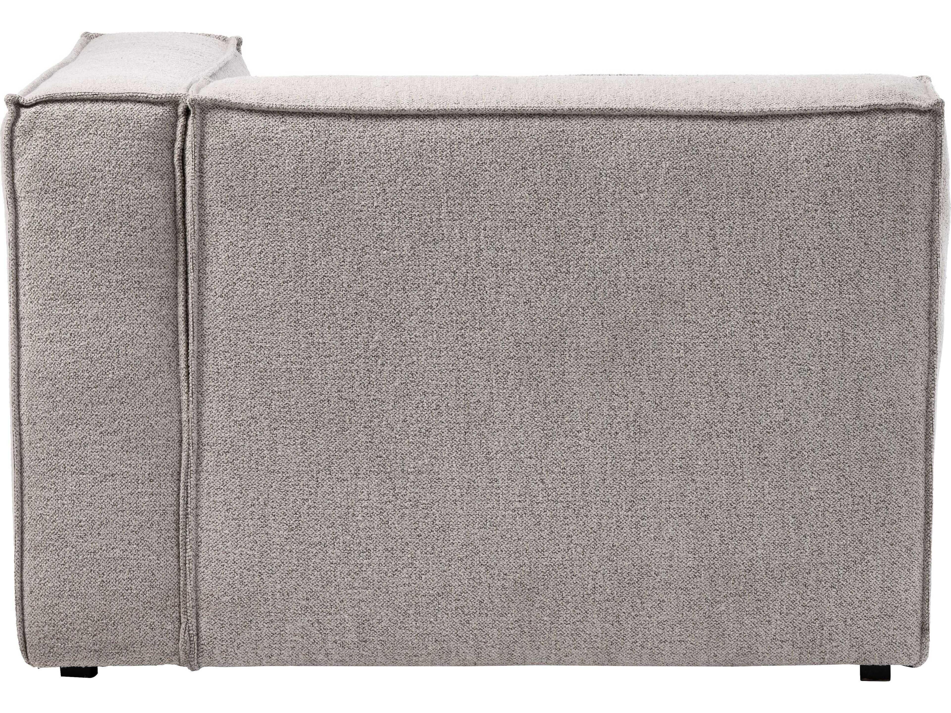 Unique Furniture Beacon Gray Upholstered Chaise