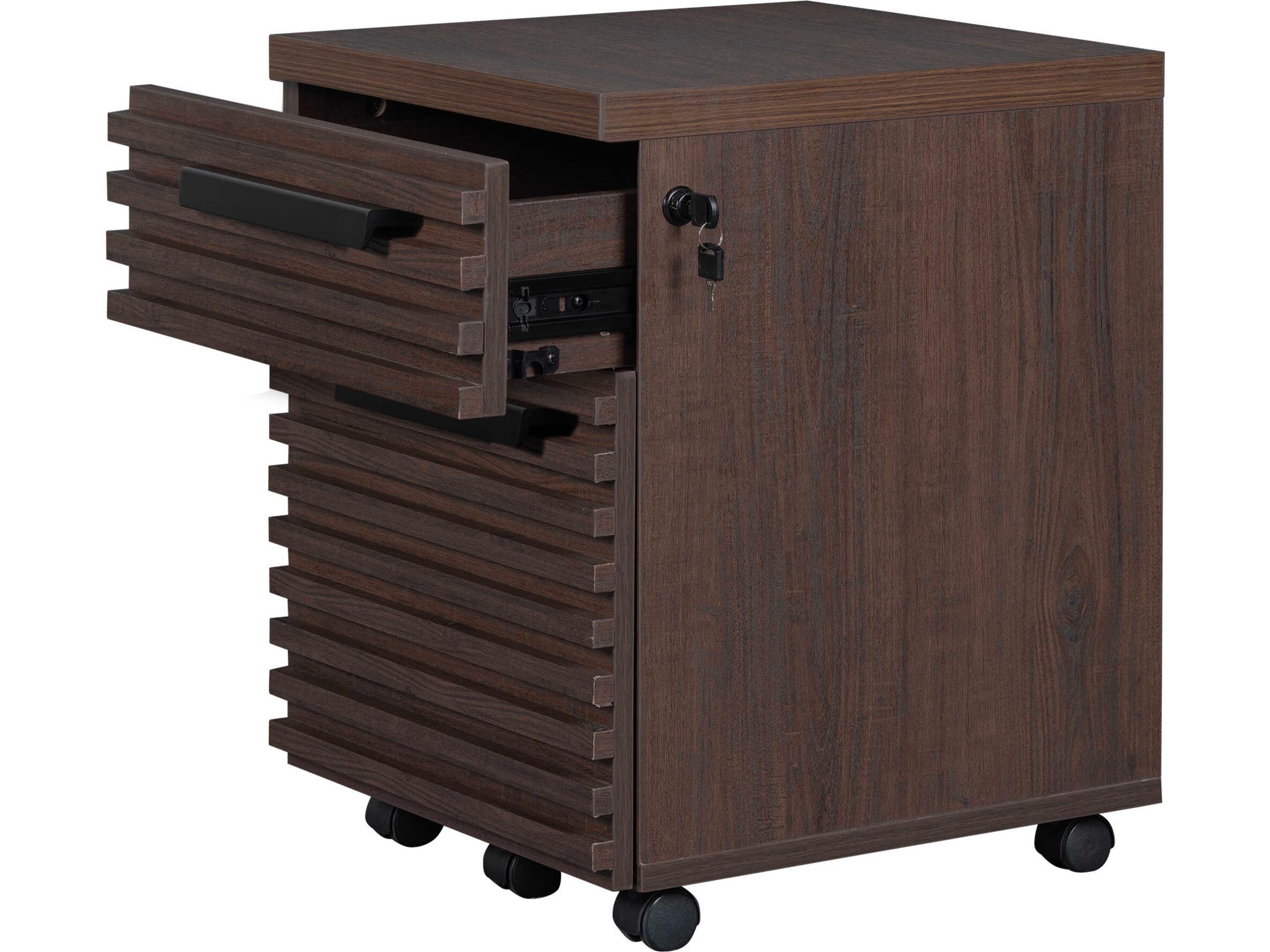 Unique Furniture Bisana Brown File Cabinet