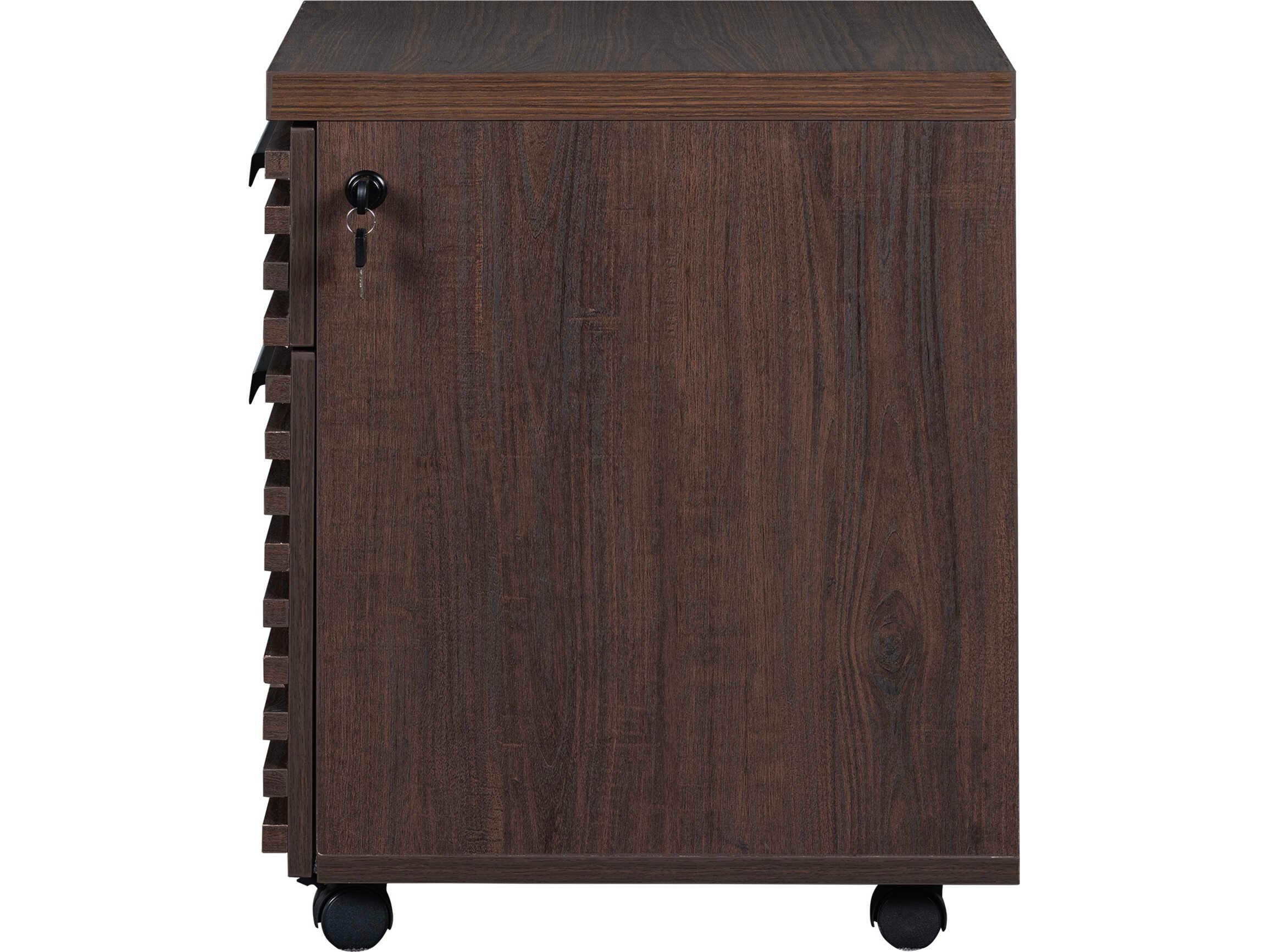Unique Furniture Bisana Brown File Cabinet