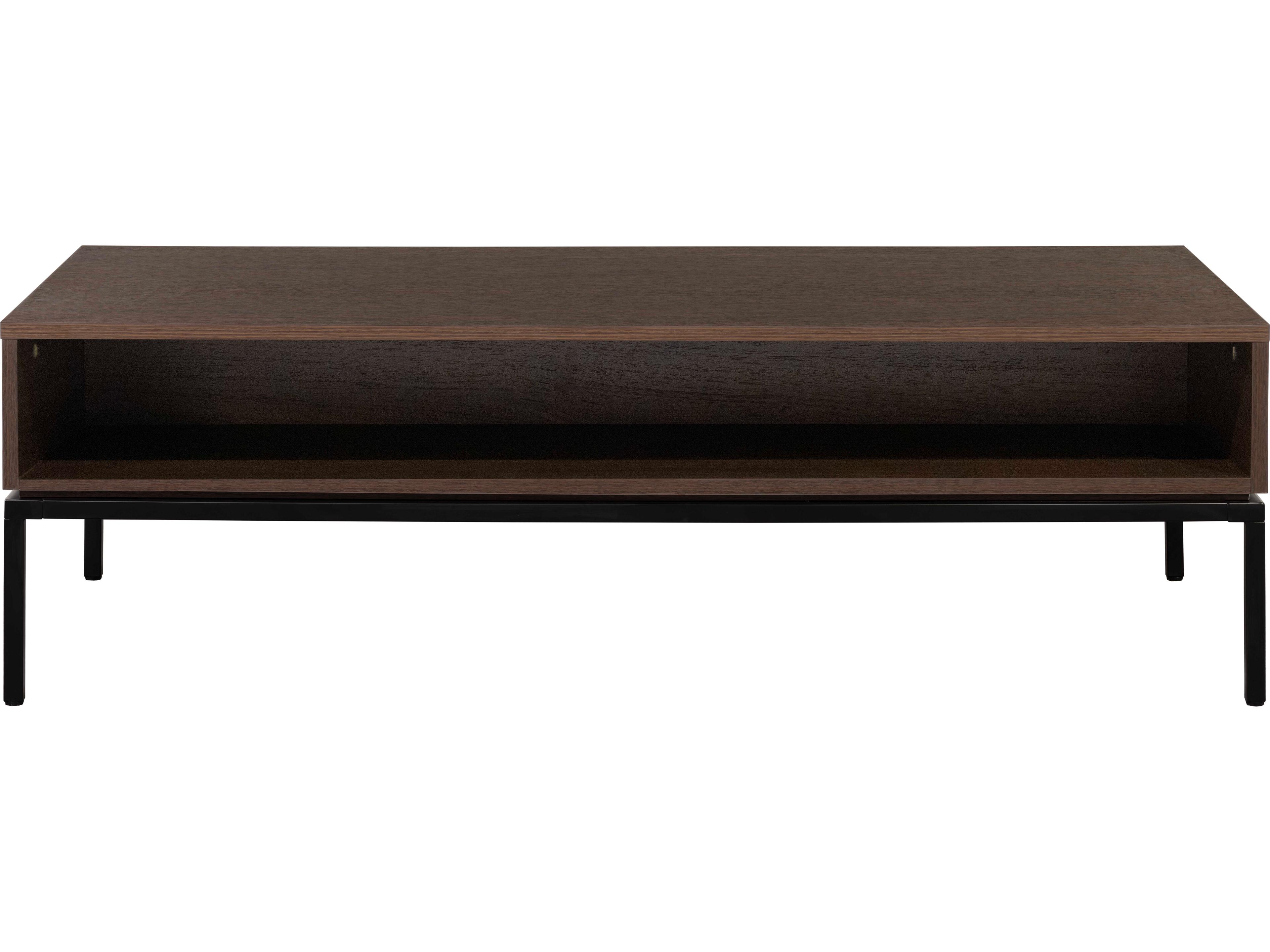 Unique Furniture Bisana Rectangular Wood Brown Coffee Table