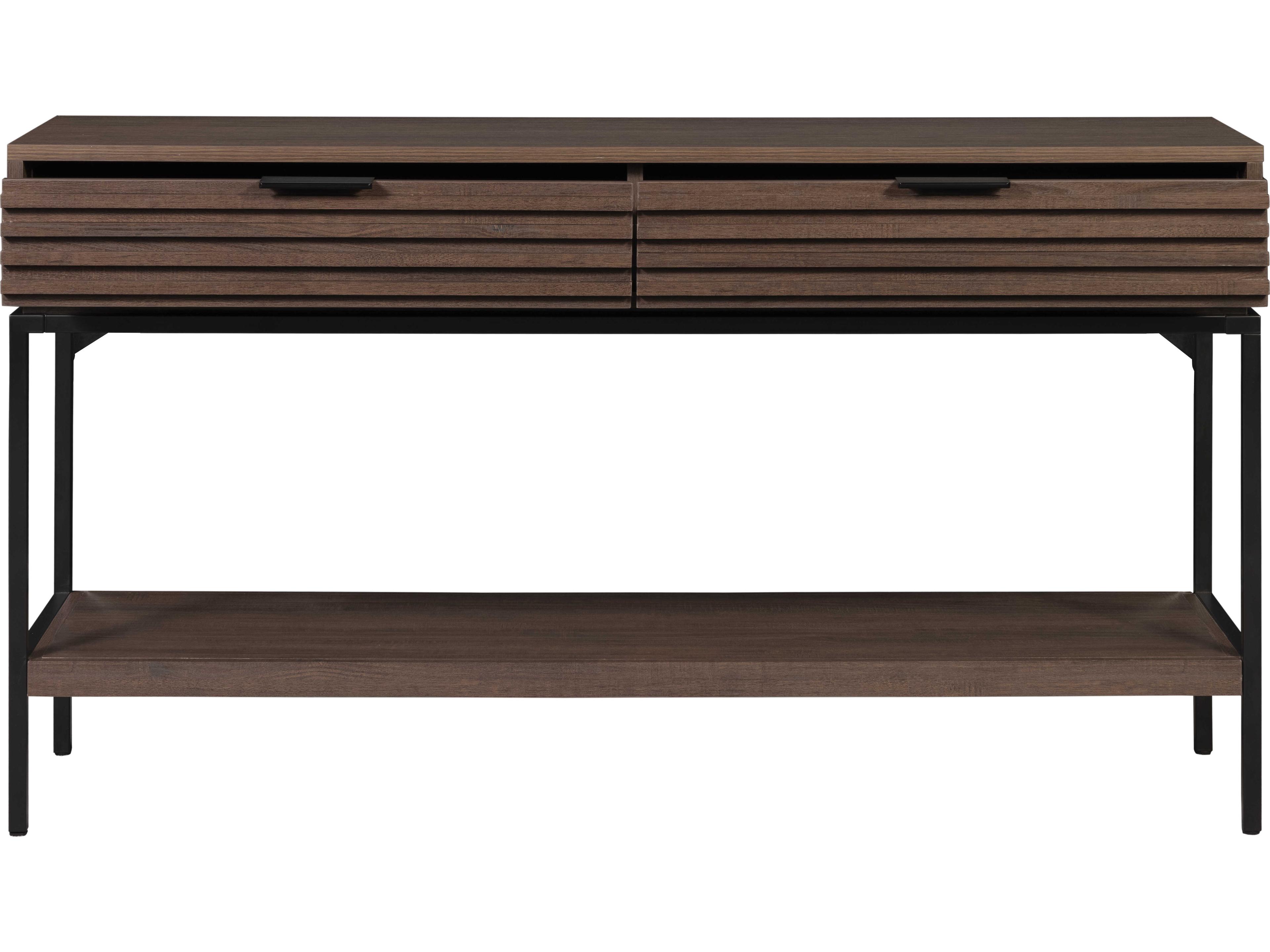 Unique Furniture Bisana Rectangular Wood Brown Console Table