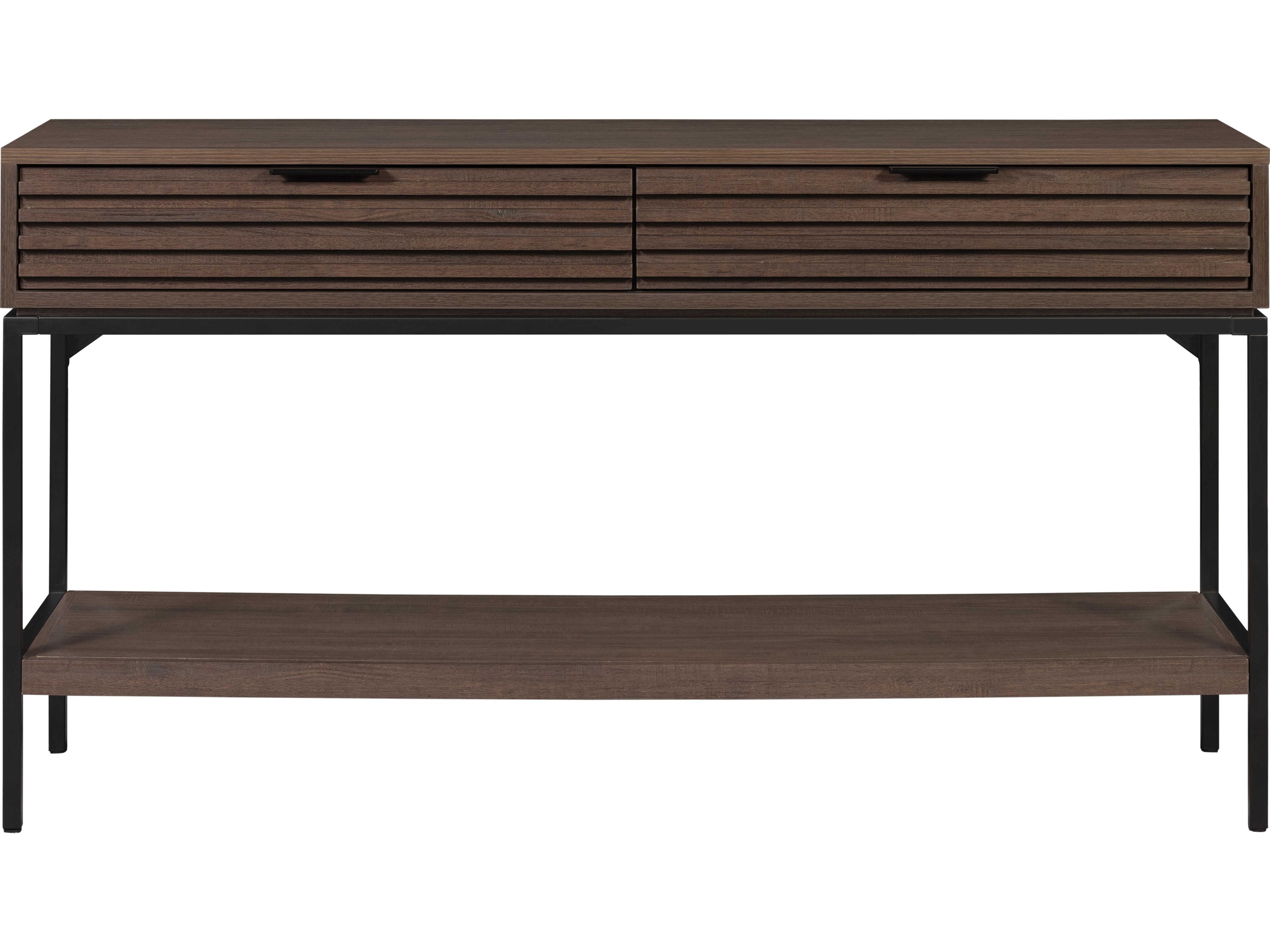 Unique Furniture Bisana Rectangular Wood Brown Console Table