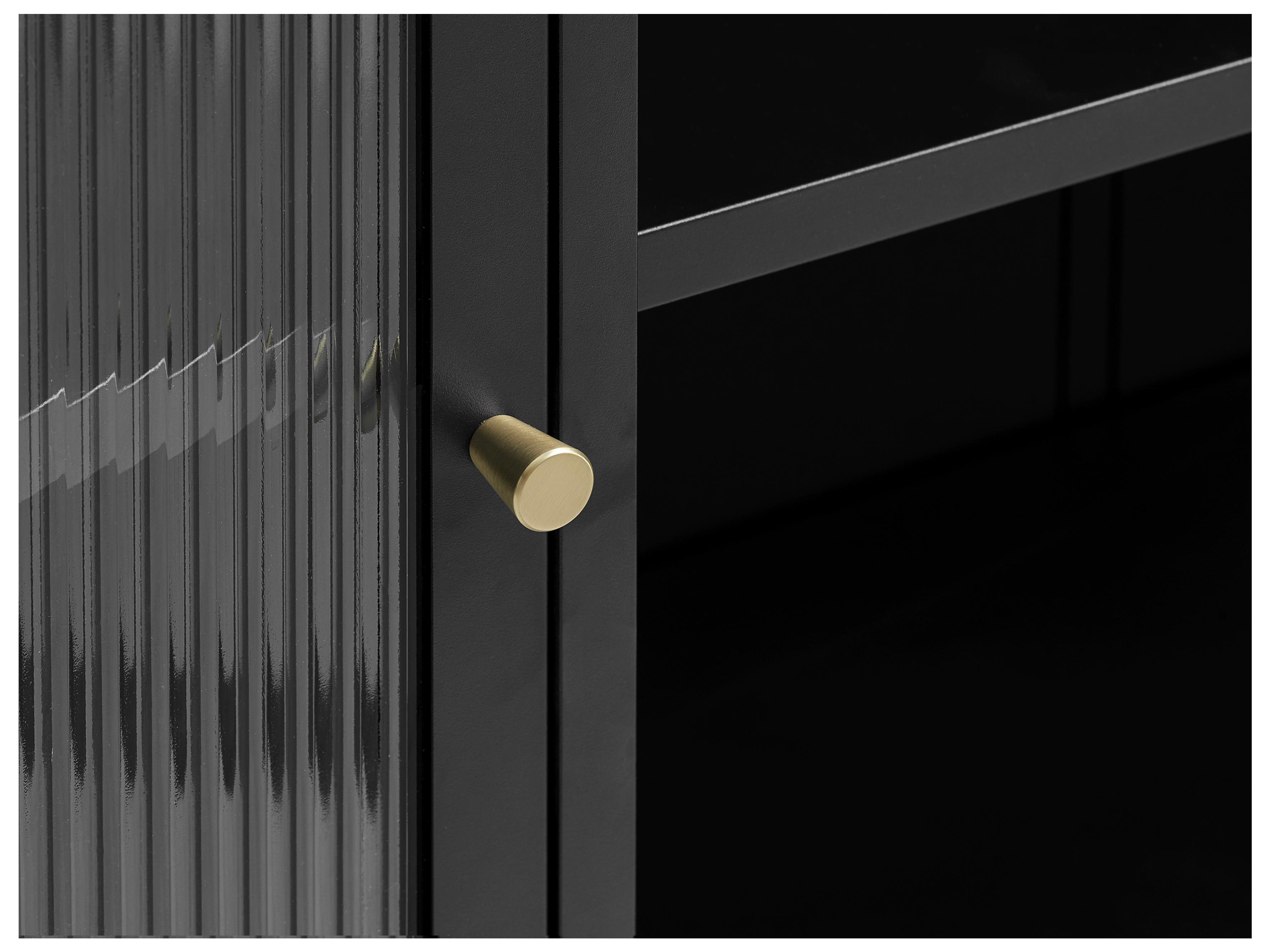 Unique Furniture Vega 52" Black & Golden Sideboard