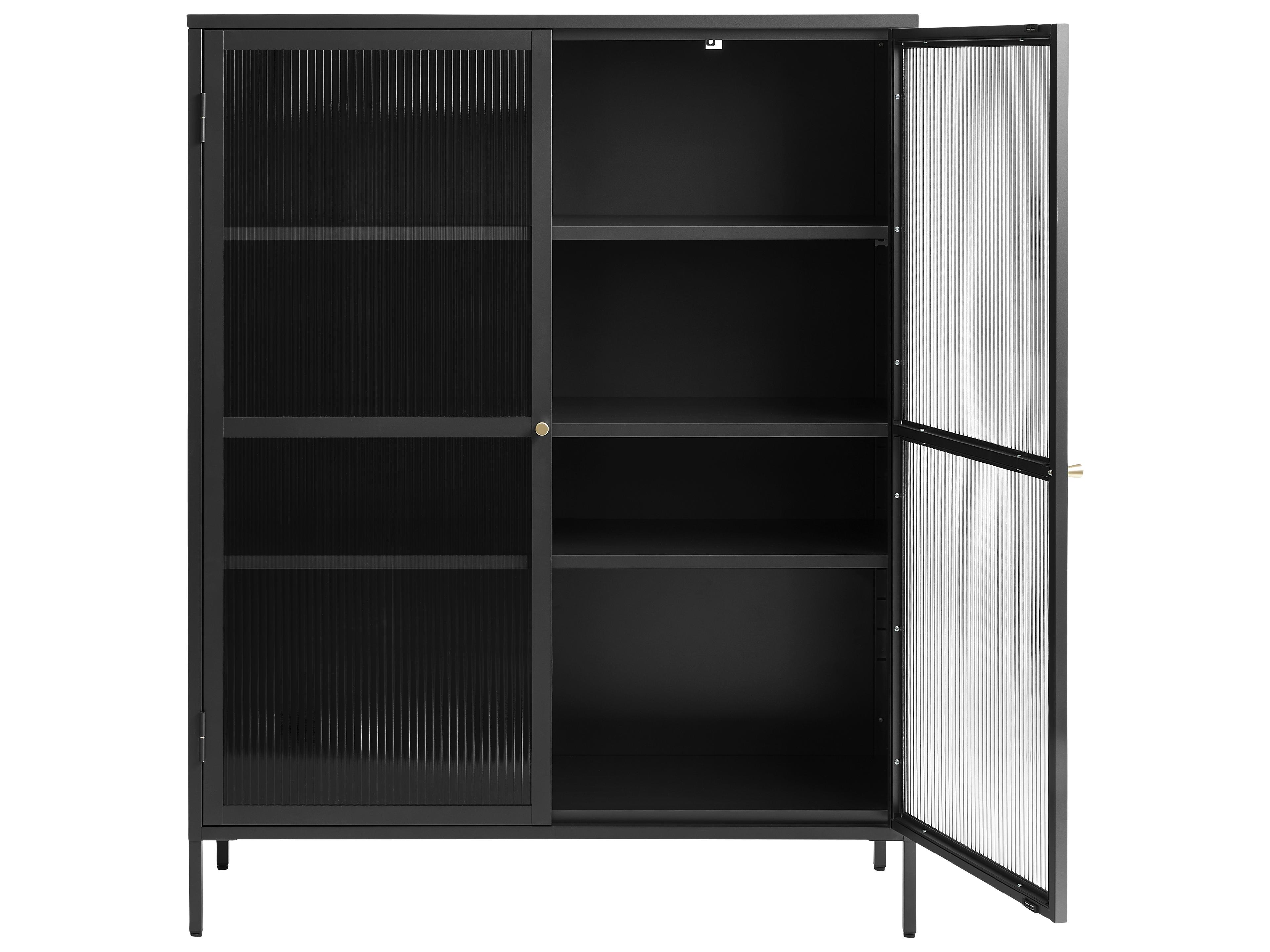 Unique Furniture Vega Black & Golden Display Cabinet