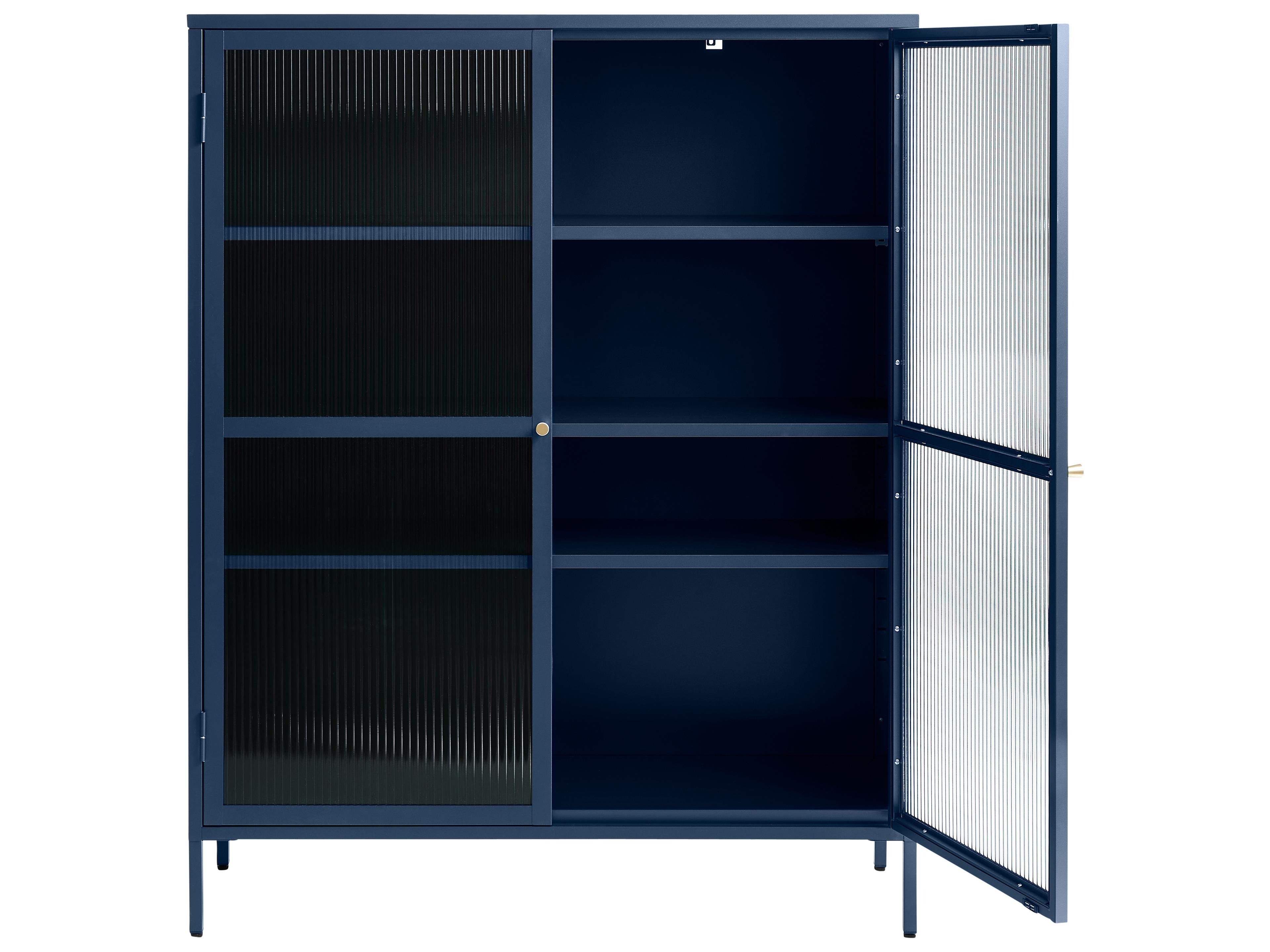 Unique Furniture Vega Blue & Golden Display Cabinet