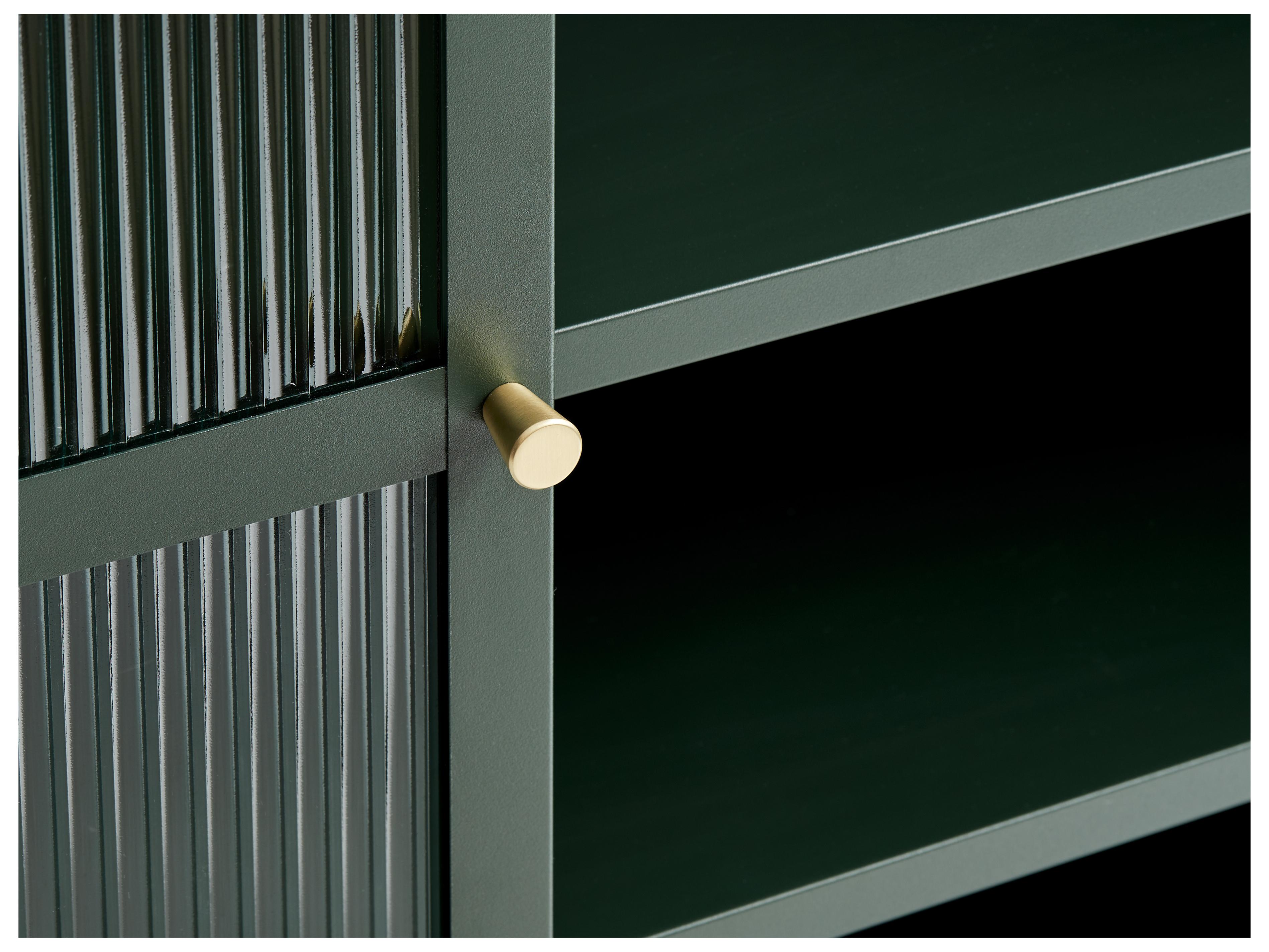 Unique Furniture Vega Green & Golden Display Cabinet