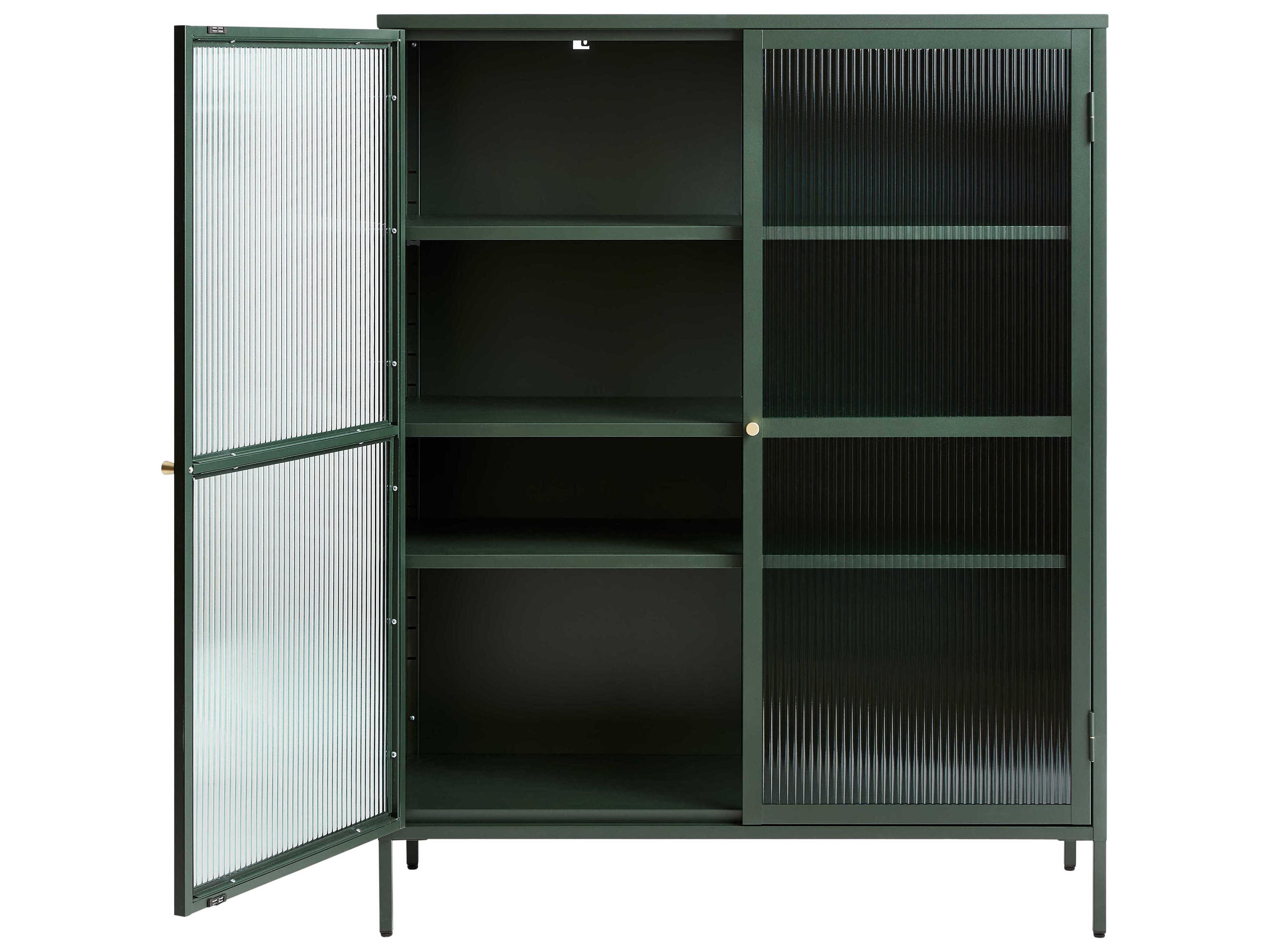 Unique Furniture Vega Green & Golden Display Cabinet