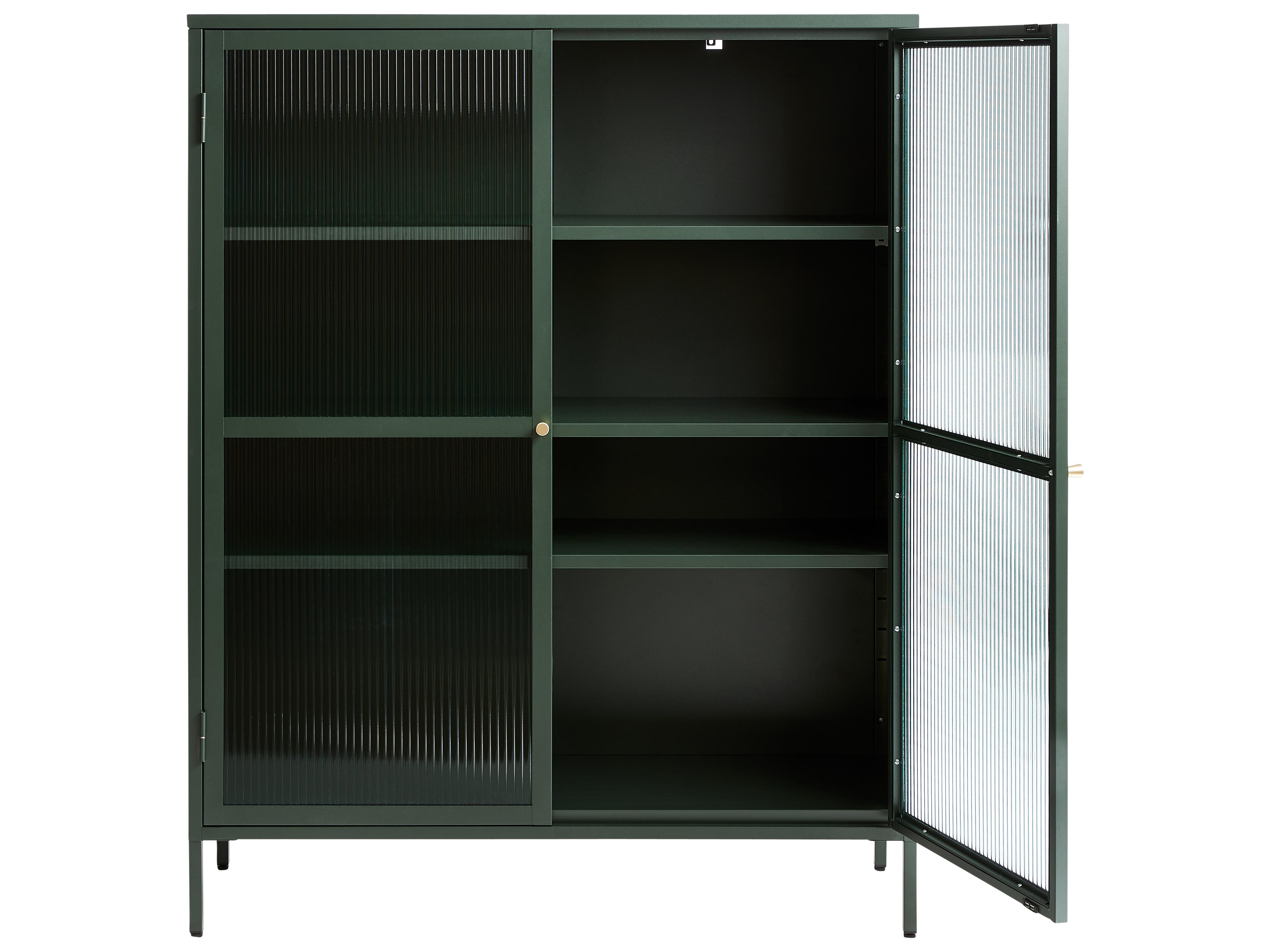 Unique Furniture Vega Green & Golden Display Cabinet