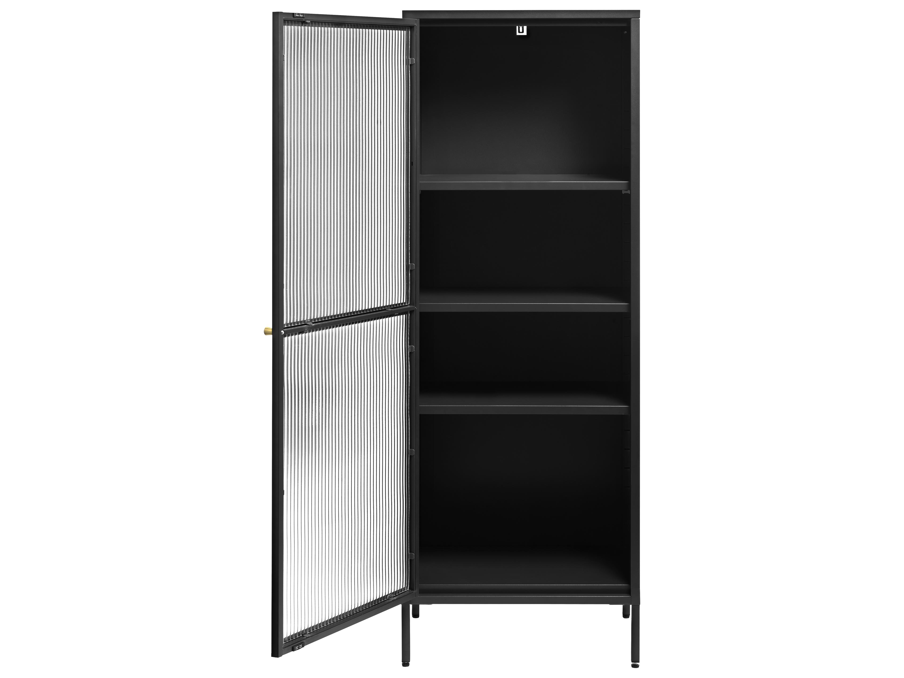 Unique Furniture Vega Black & Golden Accent Chest