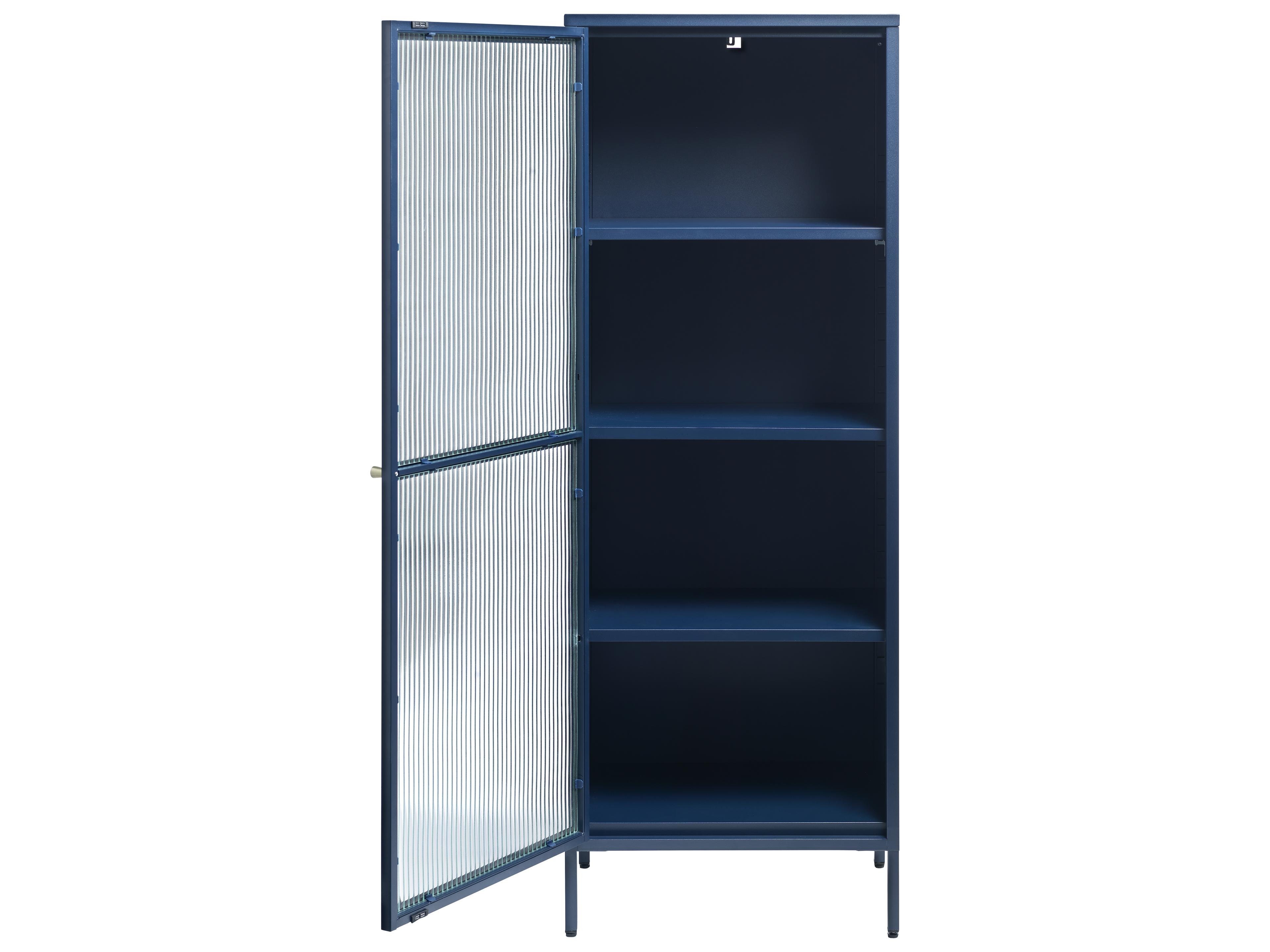 Unique Furniture Vega Blue & Golden Accent Chest