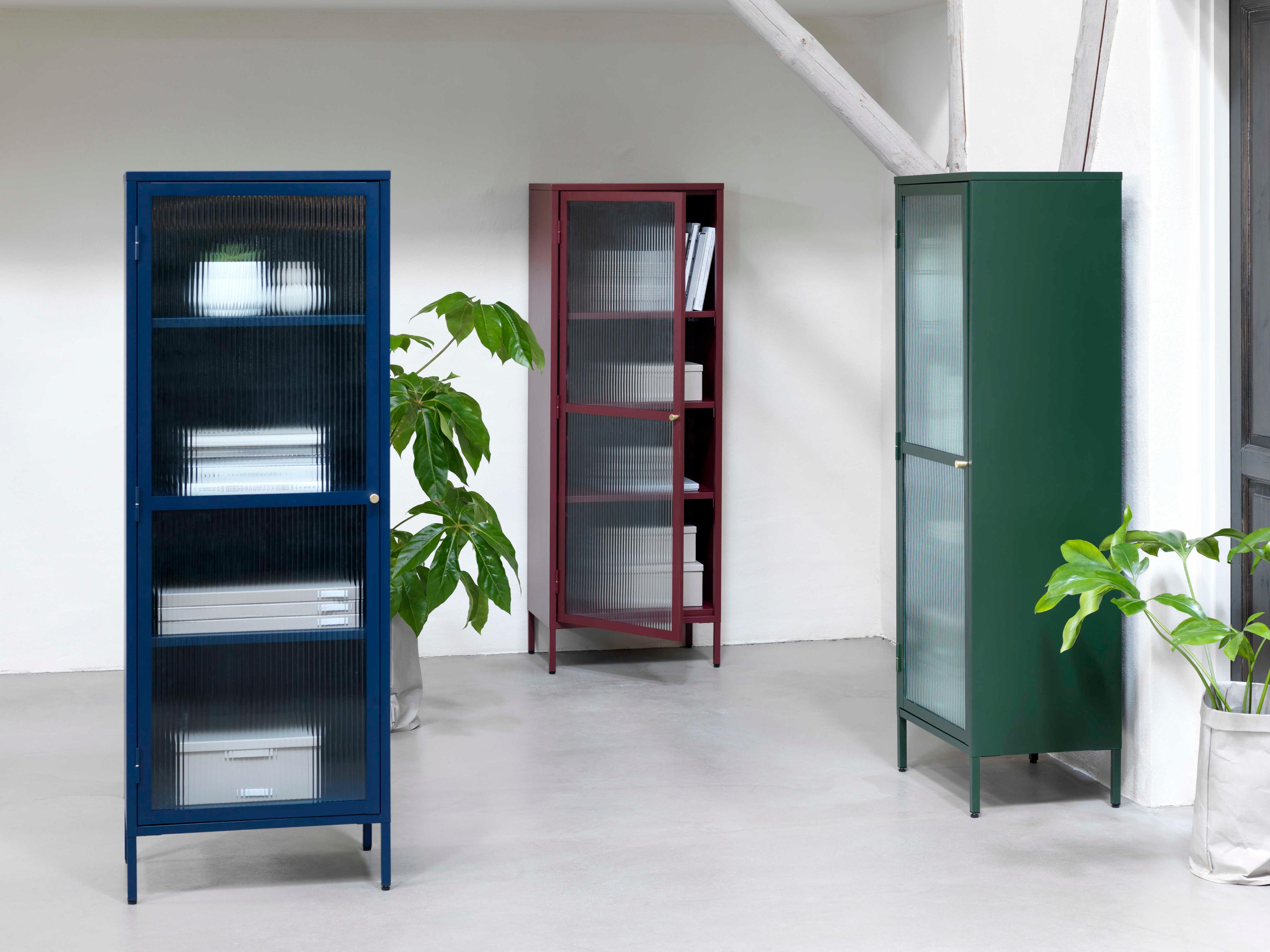 Unique Furniture Vega Blue & Golden Accent Chest