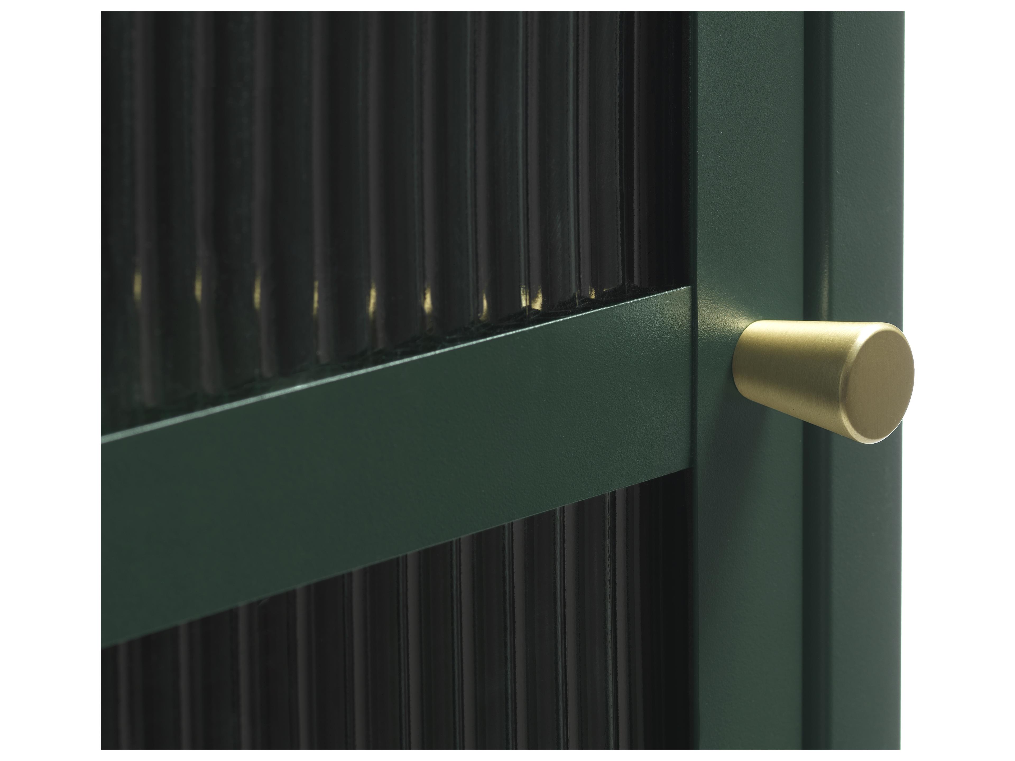 Unique Furniture Vega Green & Golden Accent Chest