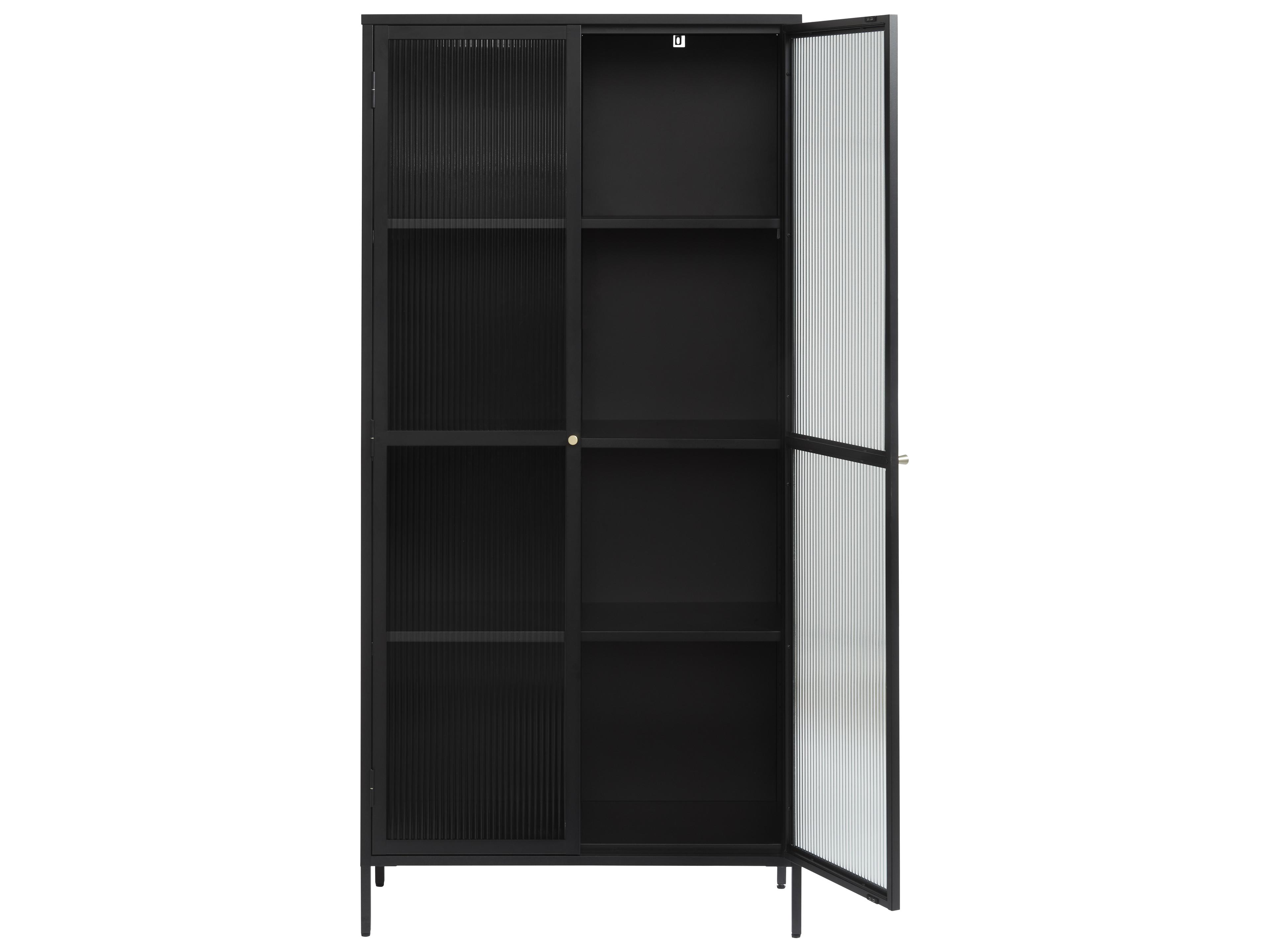 Unique Furniture Vega Black & Golden Display Cabinet