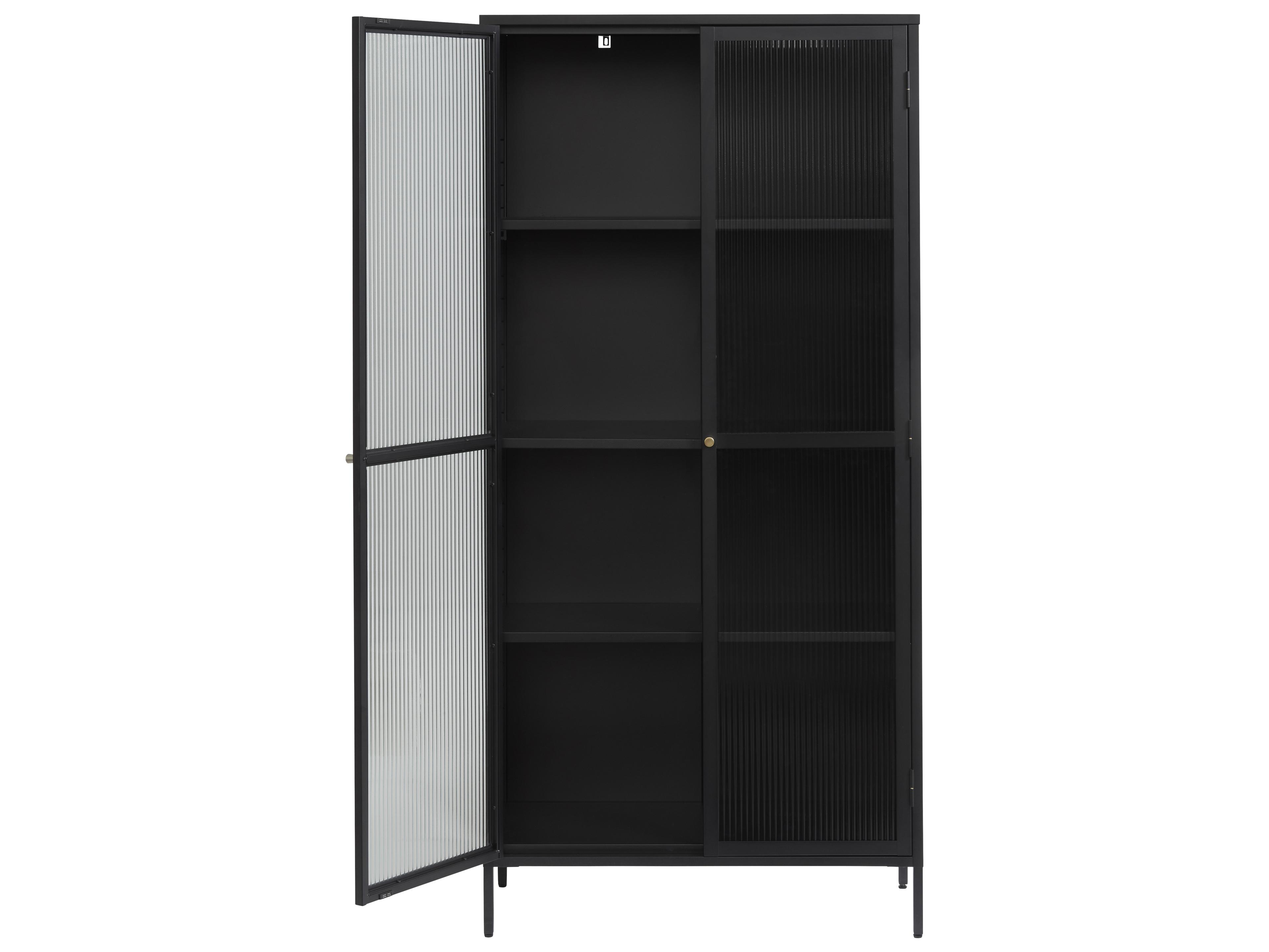 Unique Furniture Vega Black & Golden Display Cabinet
