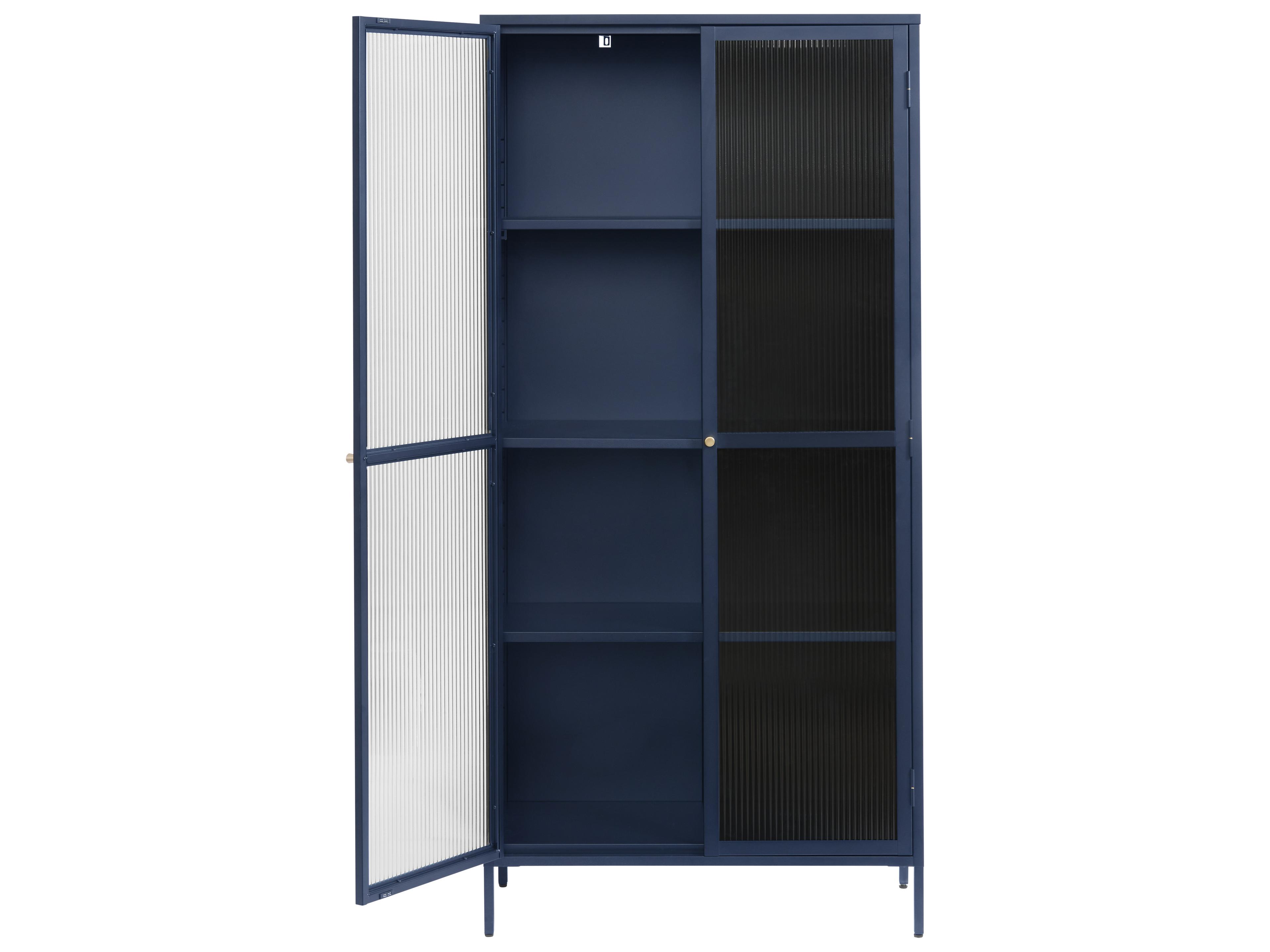 Unique Furniture Vega Blue & Golden Display Cabinet