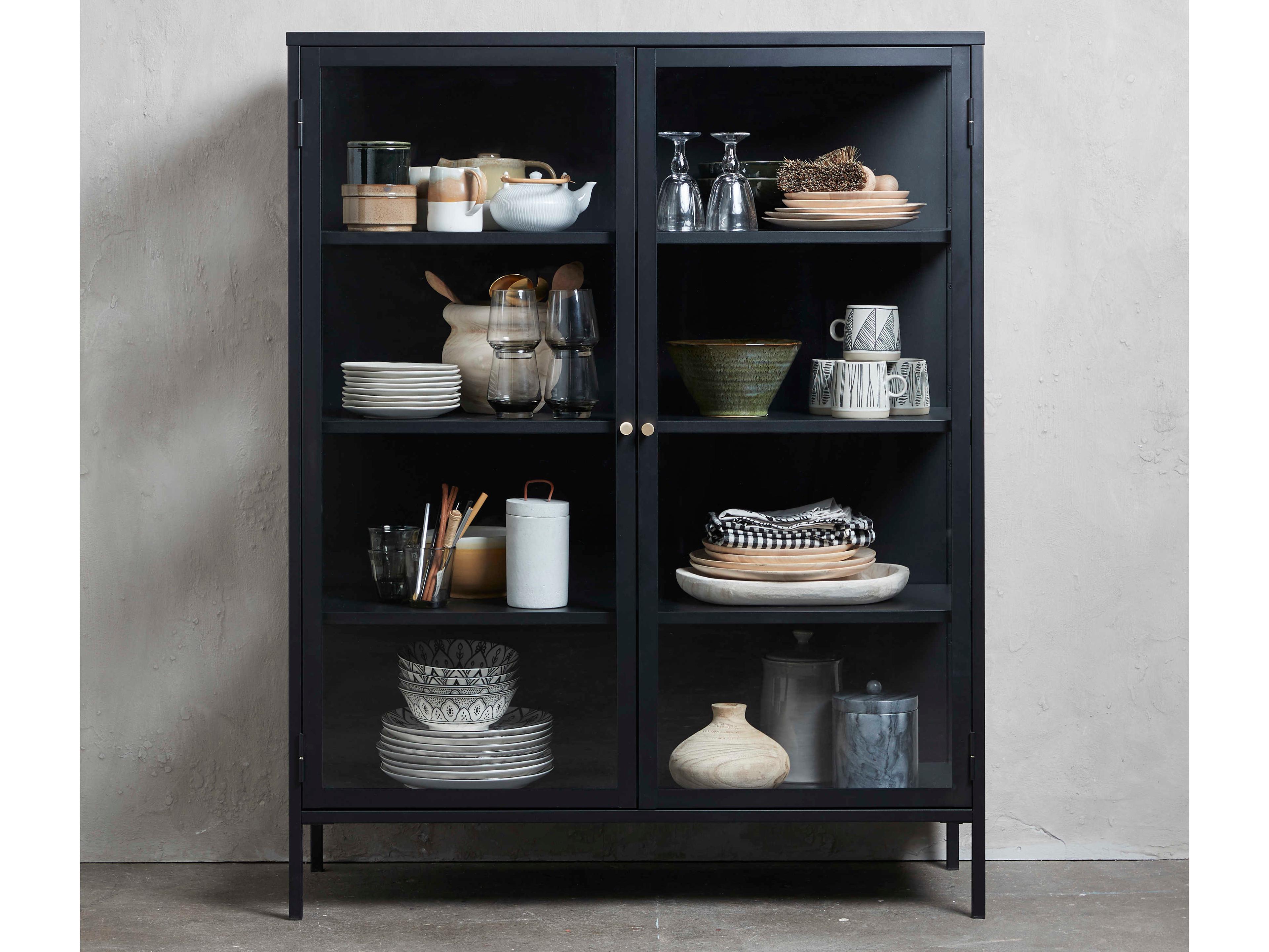 Unique Furniture Altair 43" Black & Golden Sideboard