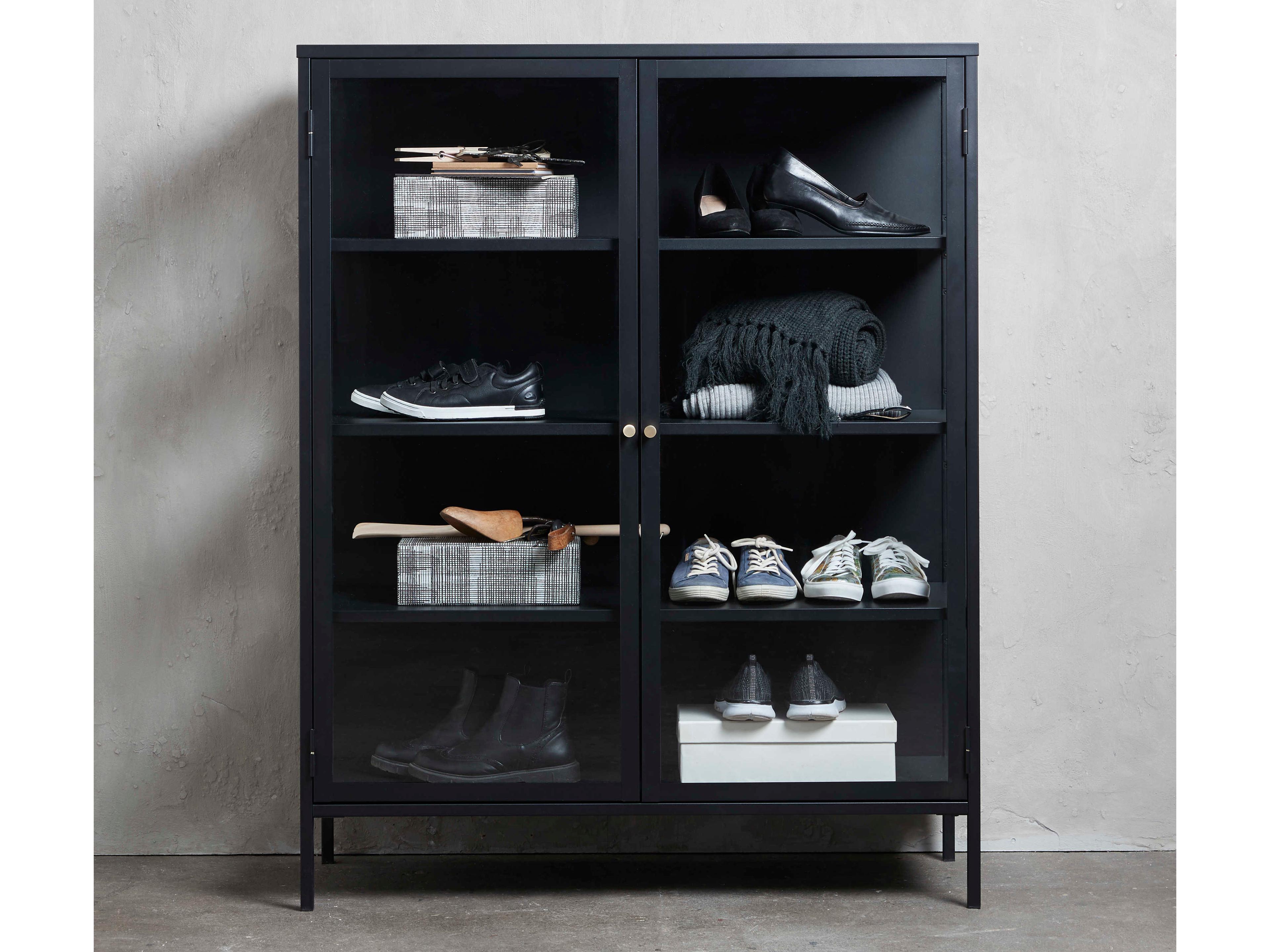 Unique Furniture Altair 43" Black & Golden Sideboard