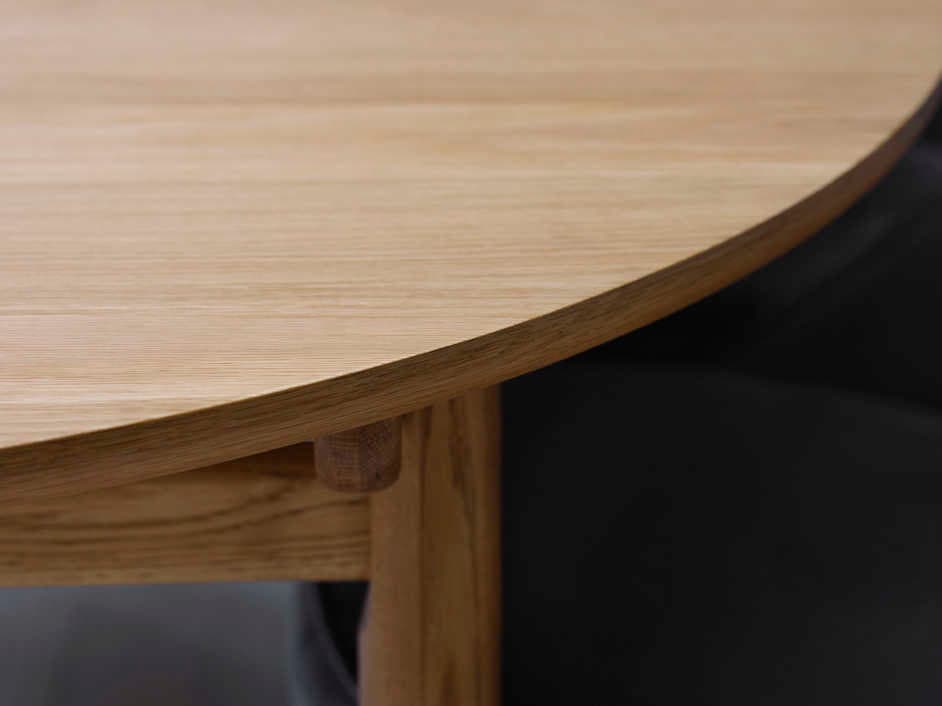 Unique Furniture Carno Oval Wood Natural Oak Coffee Table