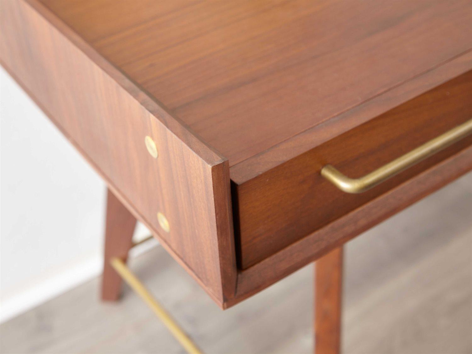 Unique Furniture Denali Walnut Brown Wood Secretary Desk