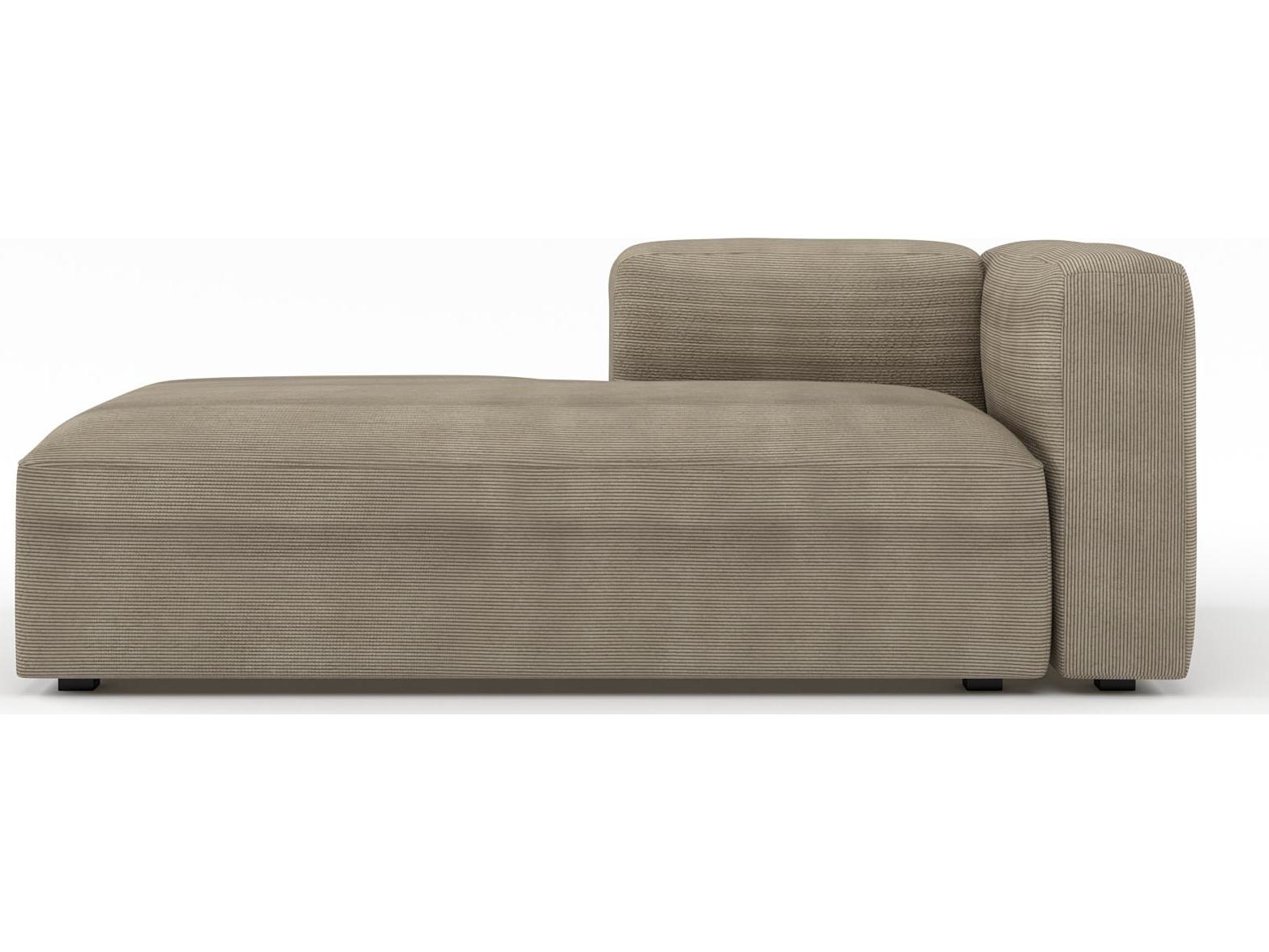Unique Furniture Fenway Wide Beige Upholstered Sectional Sofa